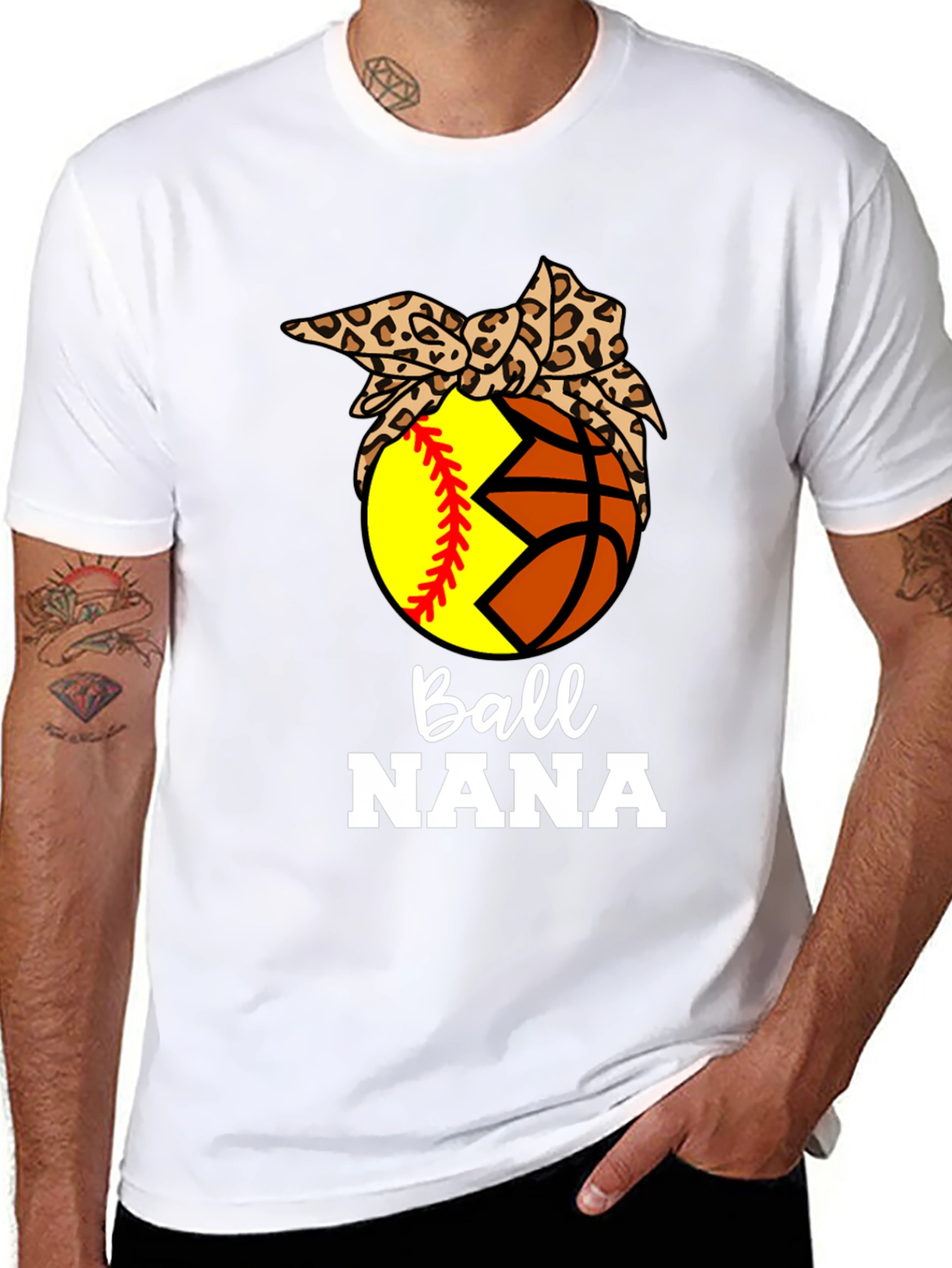 Ball Nana T-Shirt: Softball & Basketball Bandana Tee