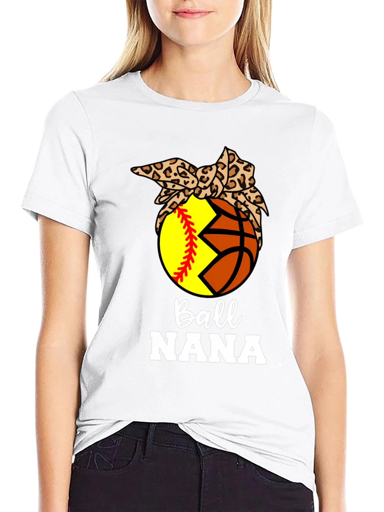 Ball Nana T-Shirt: Softball & Basketball Bandana Tee