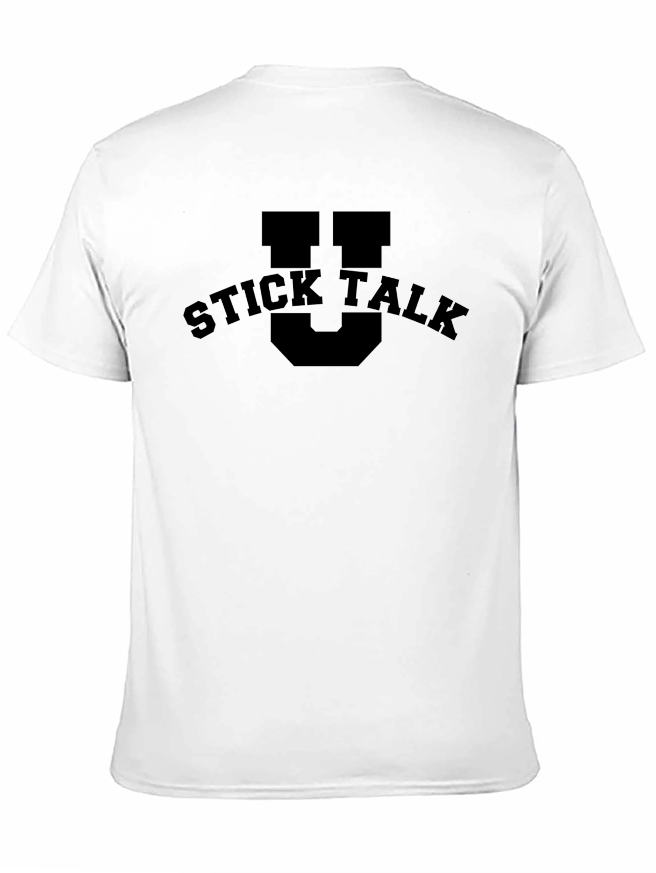 Stick Talk Black Graphic T-Shirt