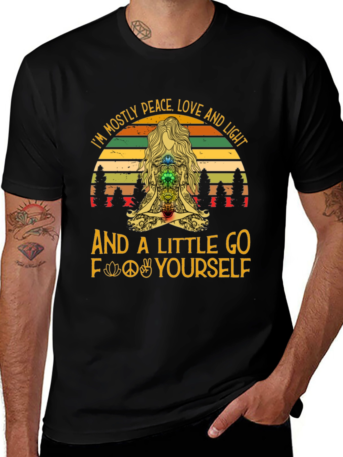 Peace Love and Light Graphic T-Shirt