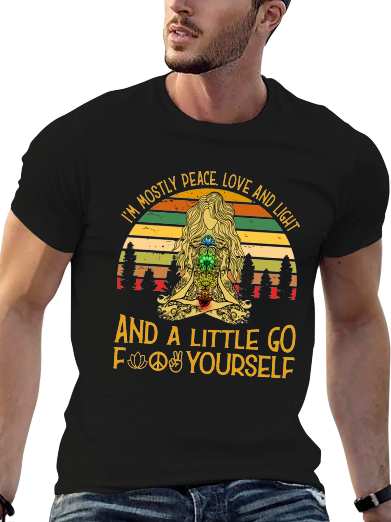 Peace Love and Light Graphic T-Shirt