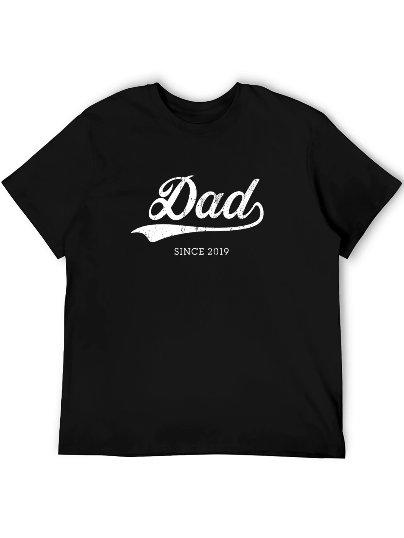 Dad Since 2019 Black T-Shirt