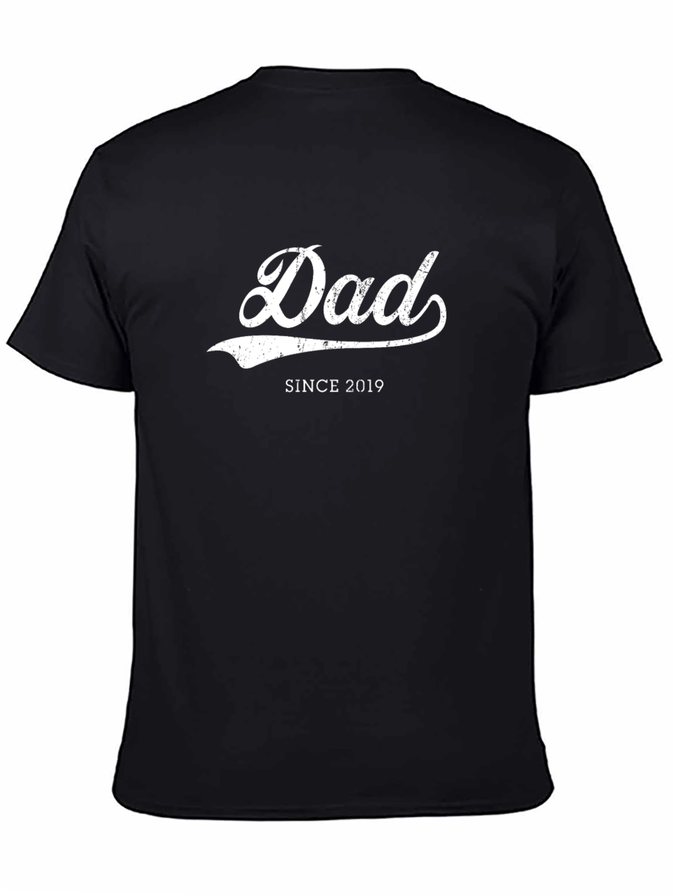 Dad Since 2019 Black T-Shirt