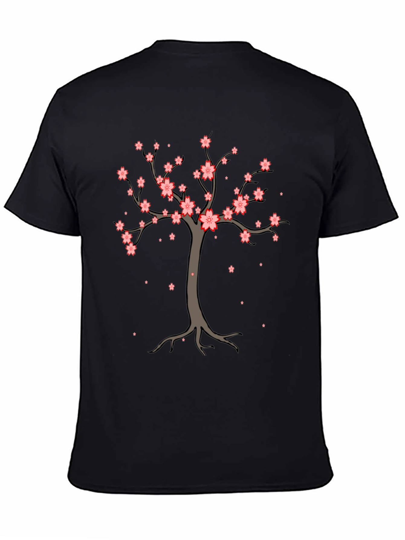 Cherry Blossom Tree Graphic Tee - Stylish Casual Wear