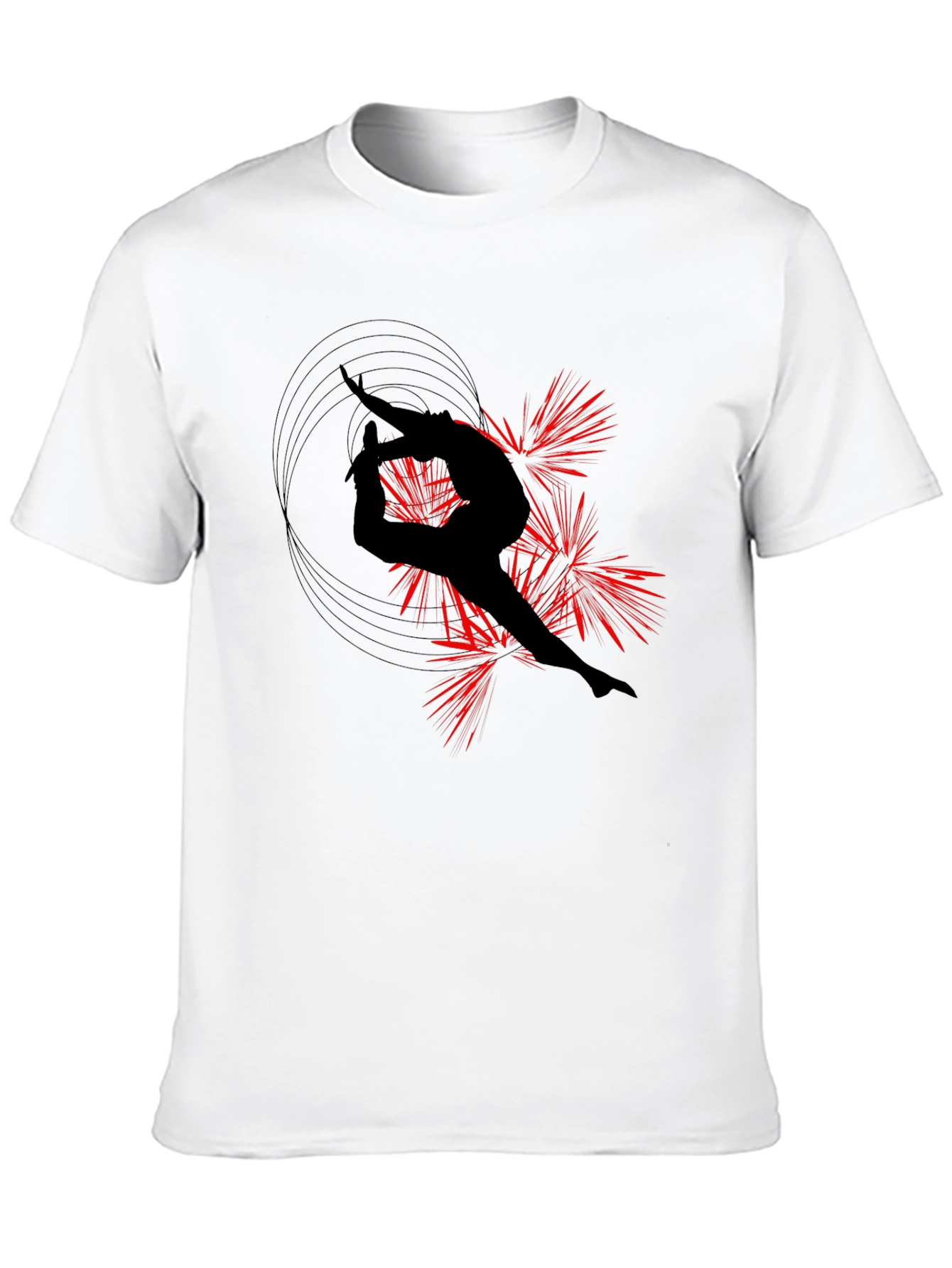 Artistic Silhouette Tee - Black Graphic T-Shirt