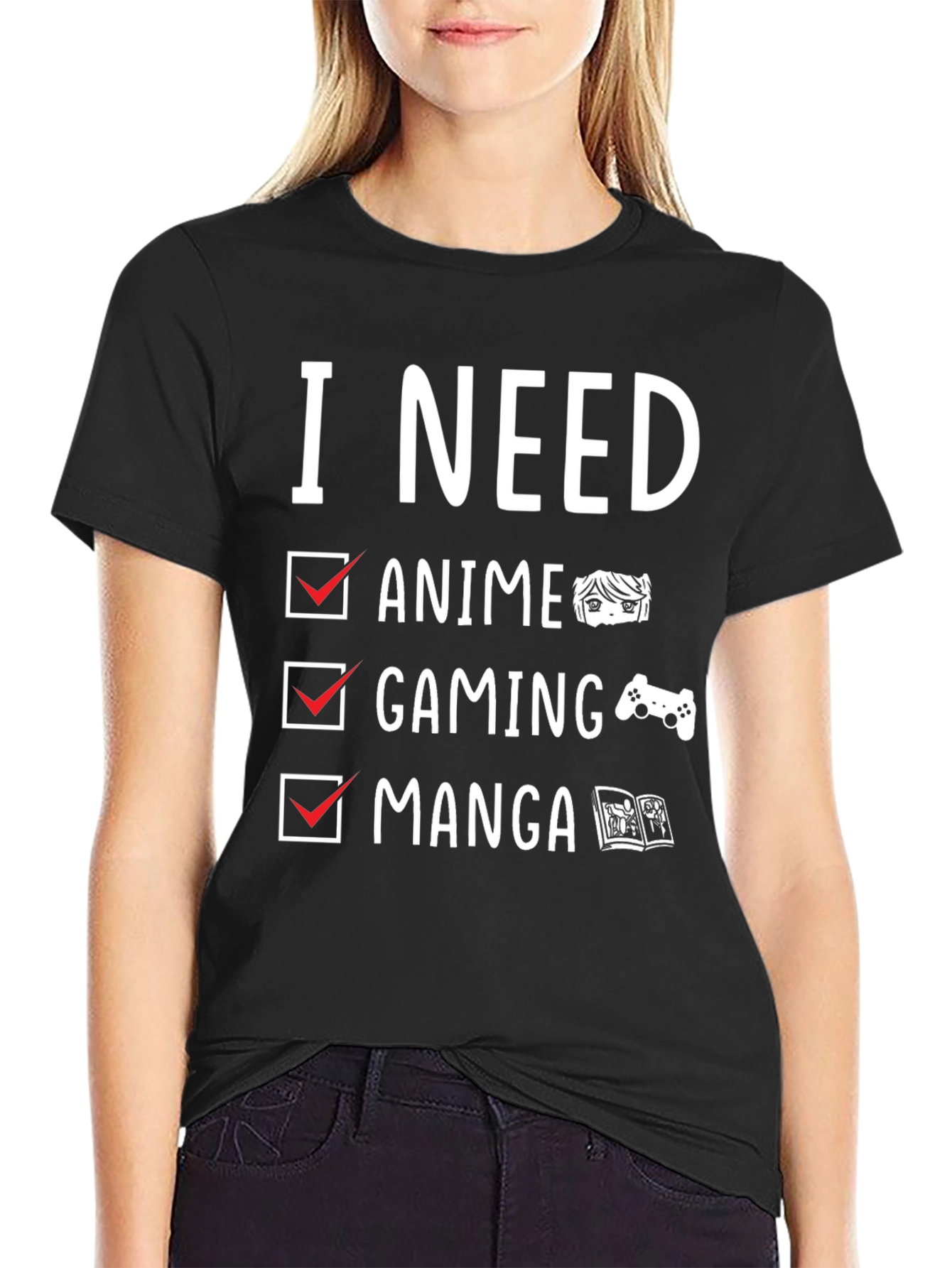 I Need Anime Gaming Manga T-Shirt