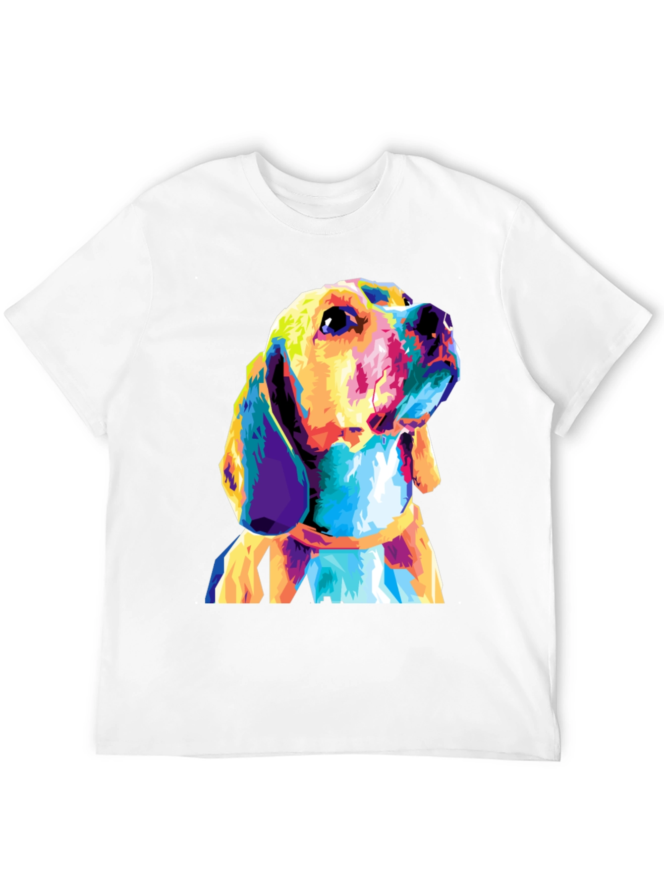 Dog Graphic Print Black T-Shirt