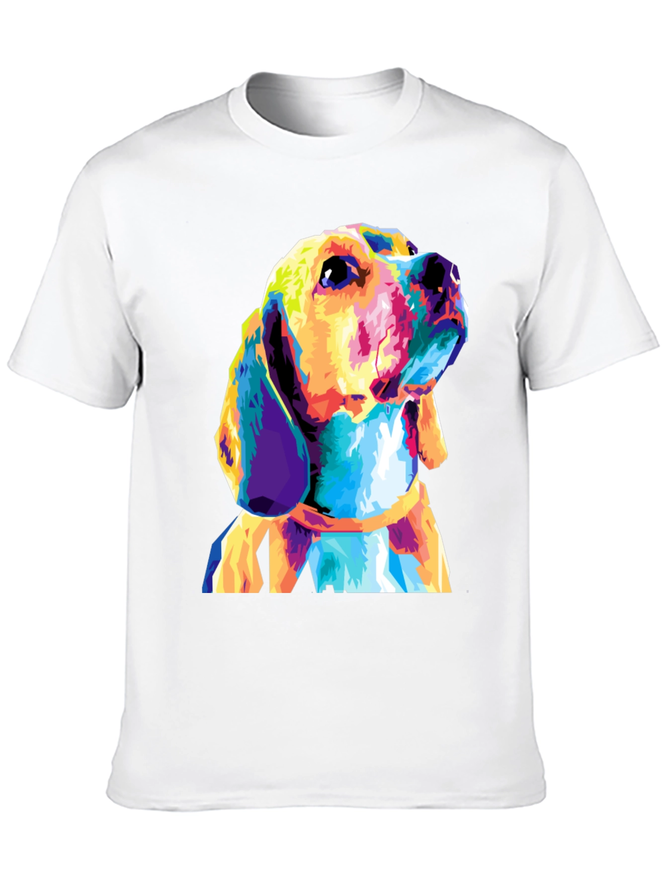 Dog Graphic Print Black T-Shirt