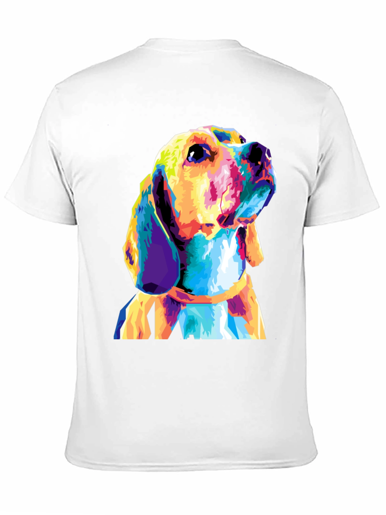 Dog Graphic Print Black T-Shirt