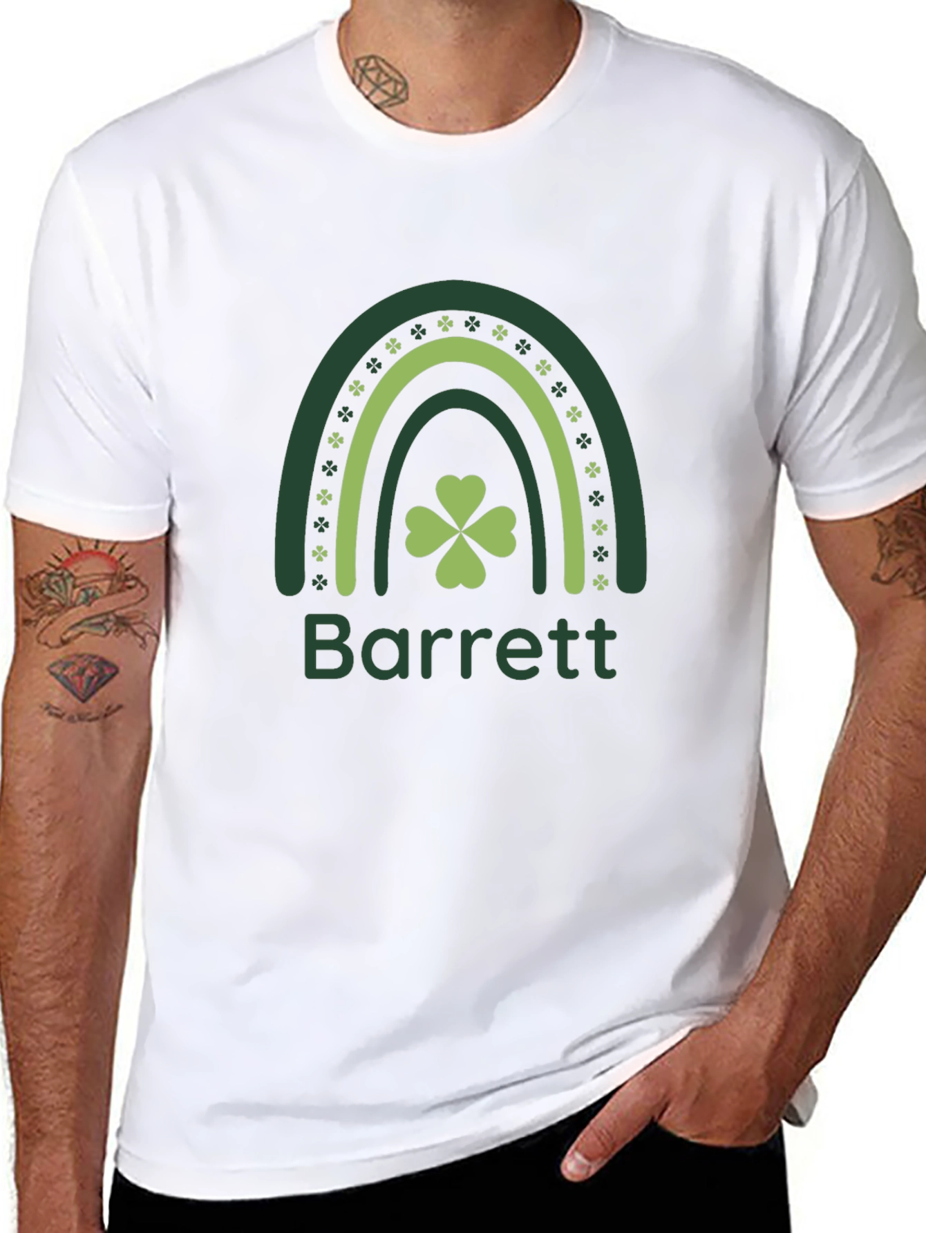 Lucky Rainbow Barrett St. Patricks Day T-Shirt