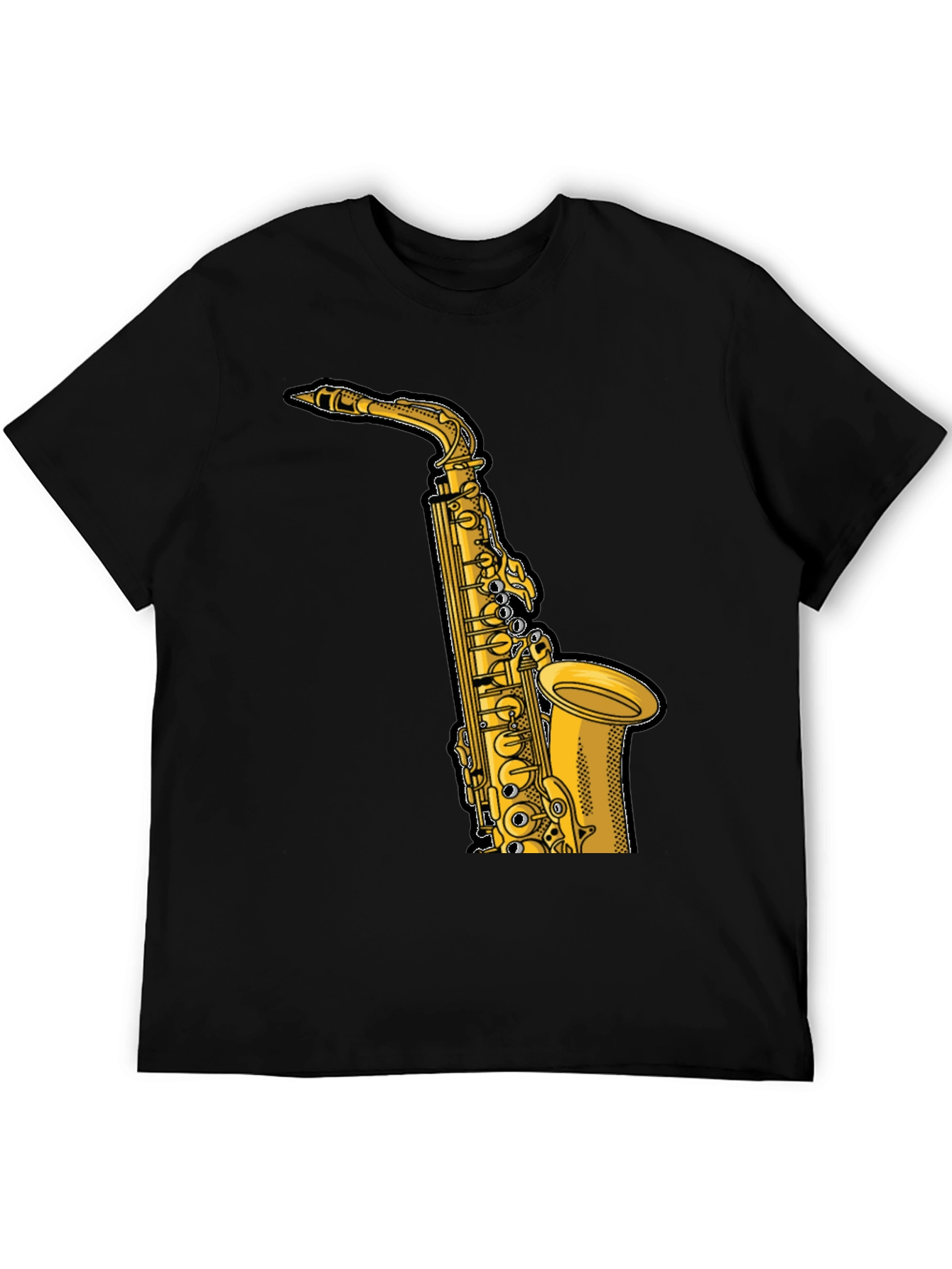Saxophone Graphic Tee - Musician Style