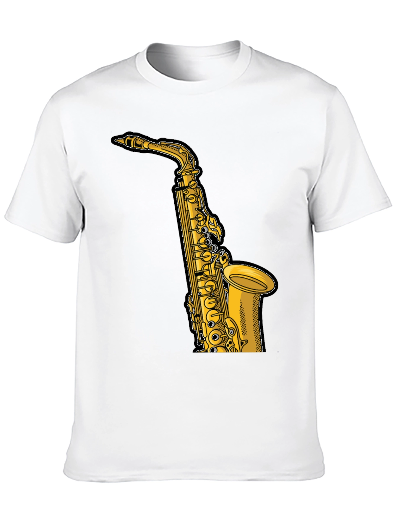 Saxophone Graphic Tee - Musician Style