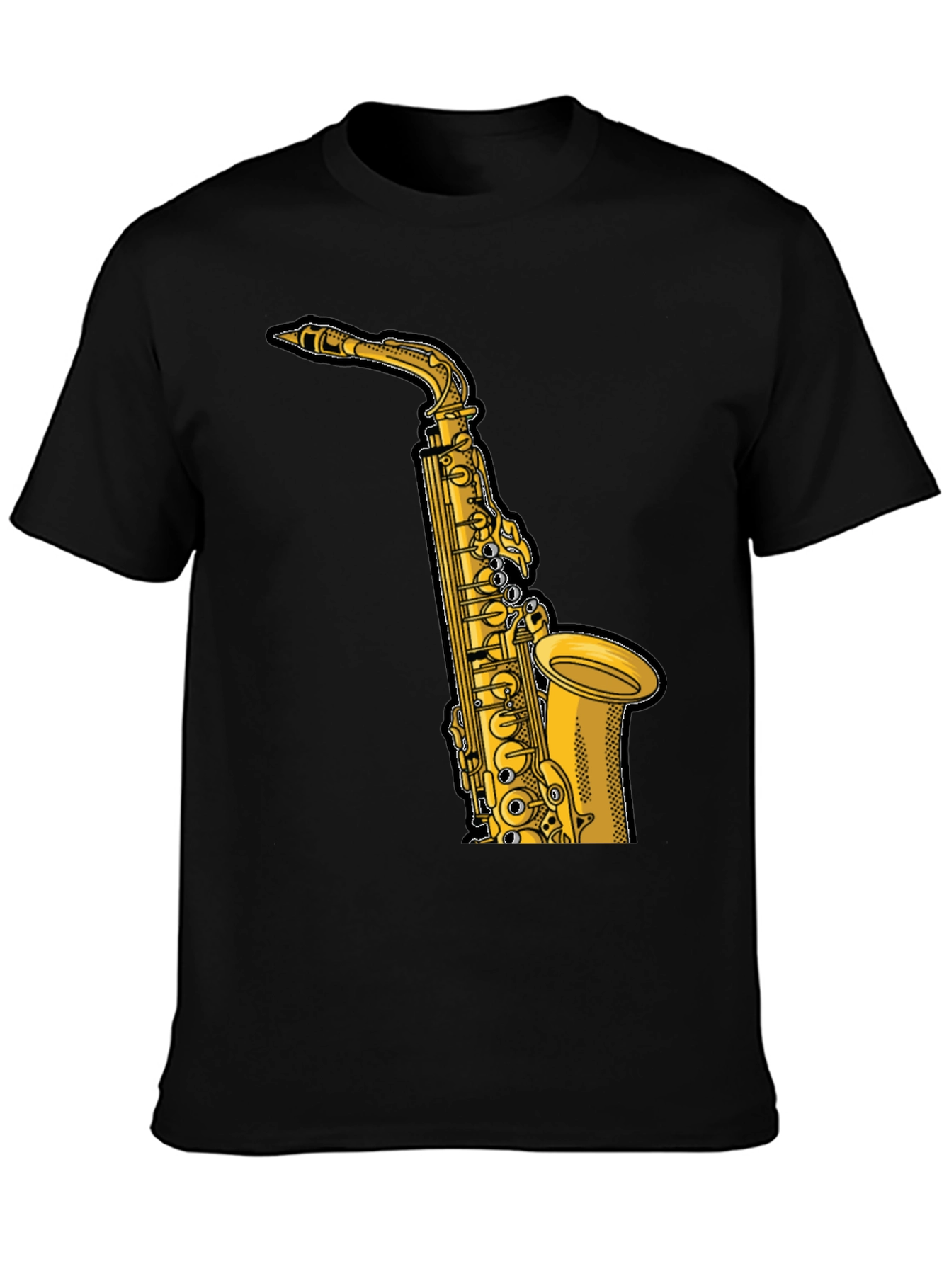 Saxophone Graphic Tee - Musician Style