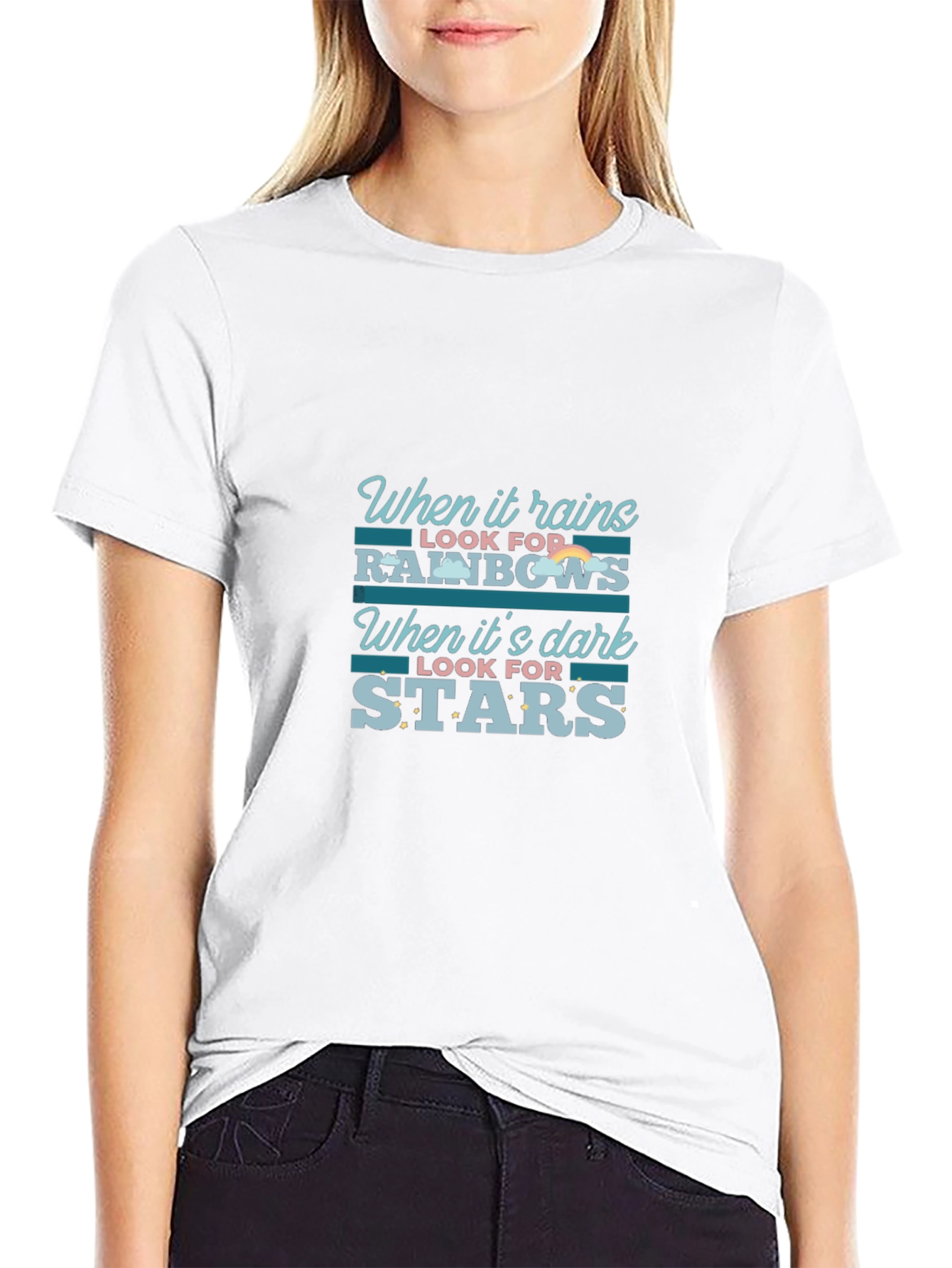 Inspirational Rainbows and Stars T-Shirt
