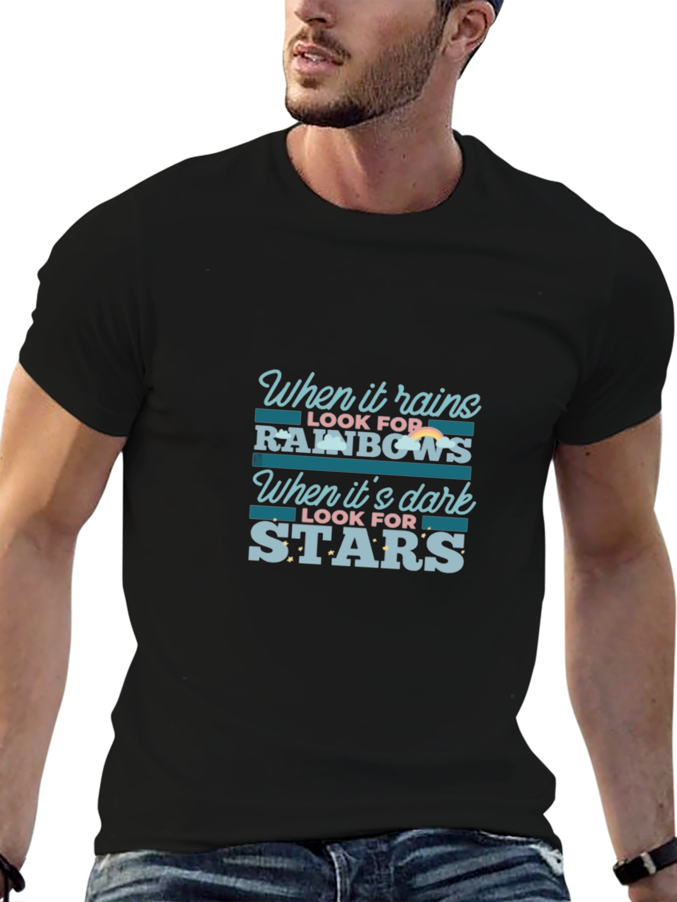 Inspirational Rainbows and Stars T-Shirt