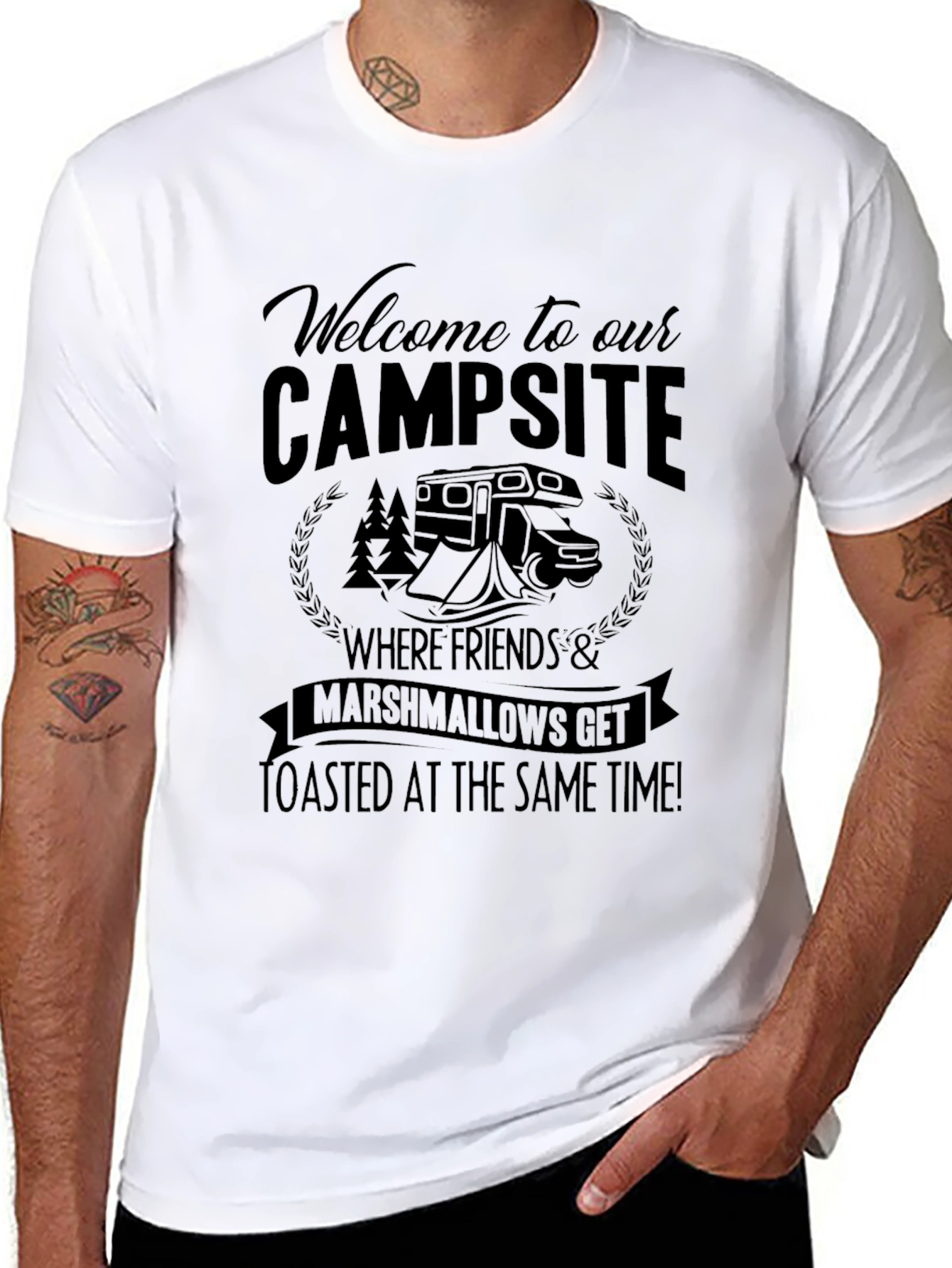 Welcome to Our Campsite Graphic T-Shirt