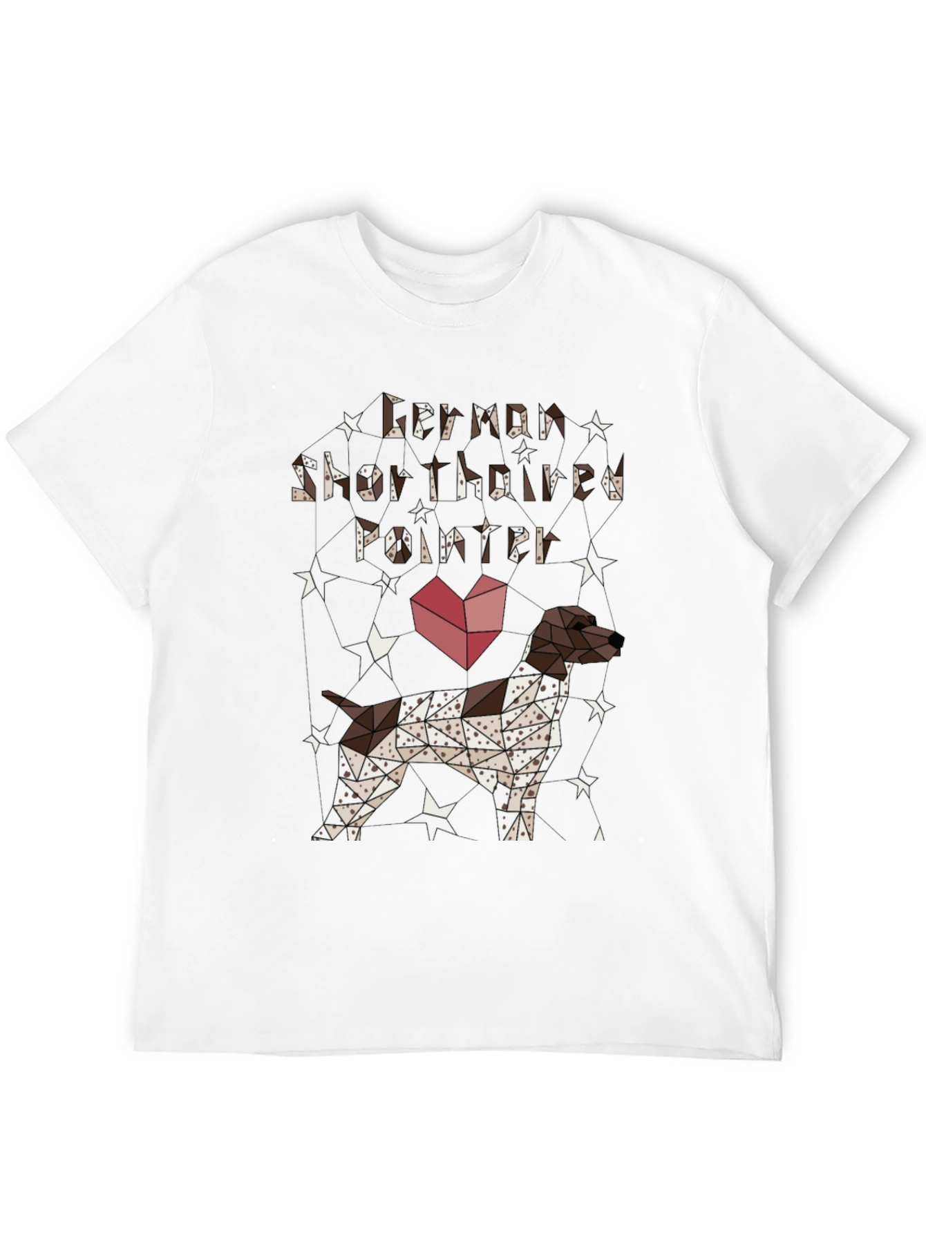 Geometric German Shorthaired Pointer T-Shirt