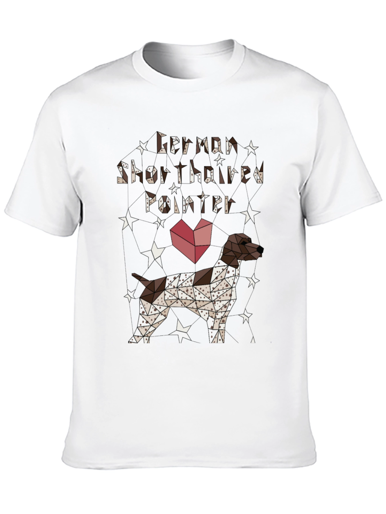 Geometric German Shorthaired Pointer T-Shirt
