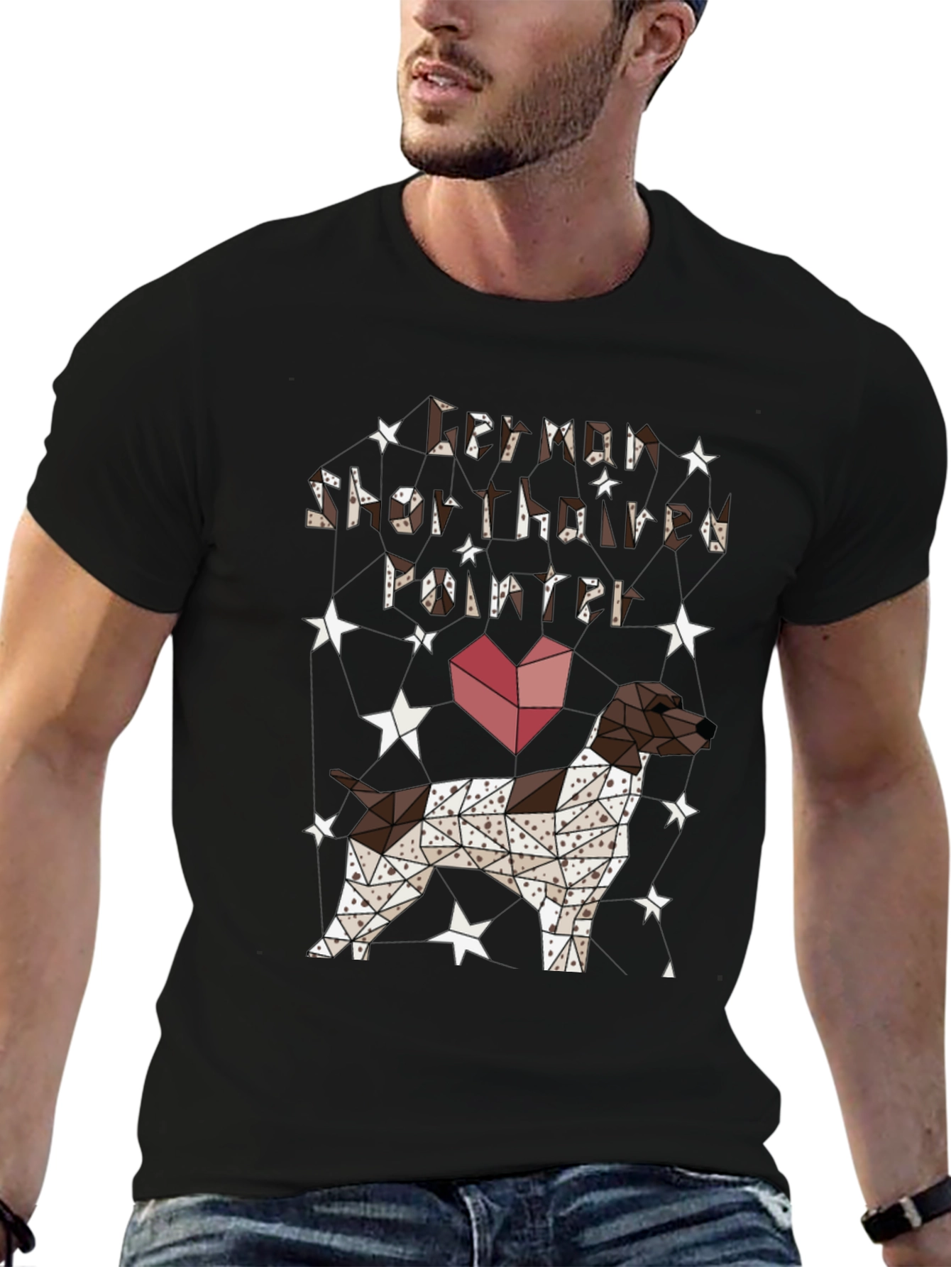 Geometric German Shorthaired Pointer T-Shirt