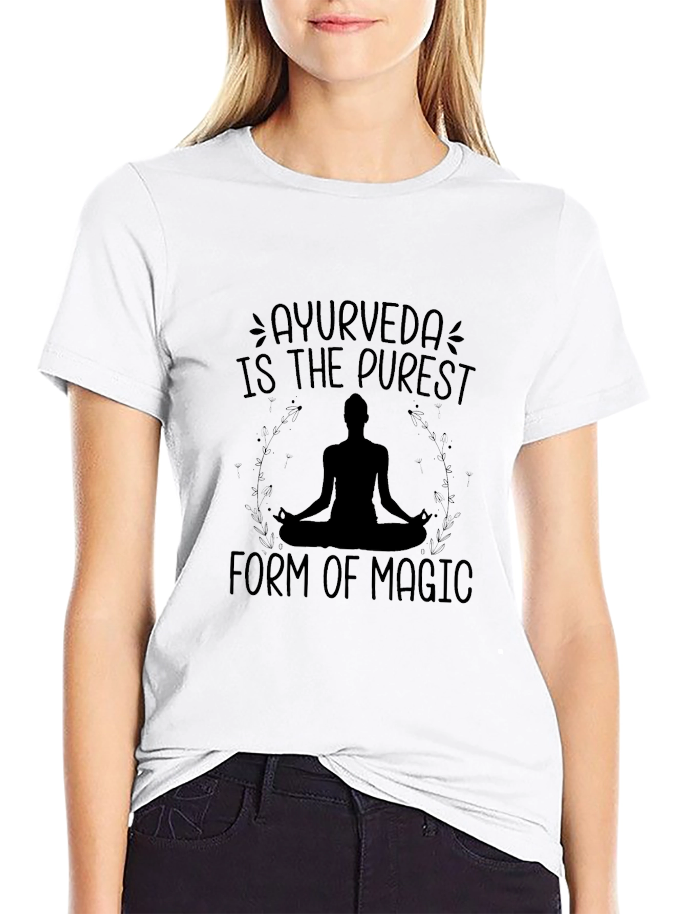 Ayurveda Magic Black T-Shirt