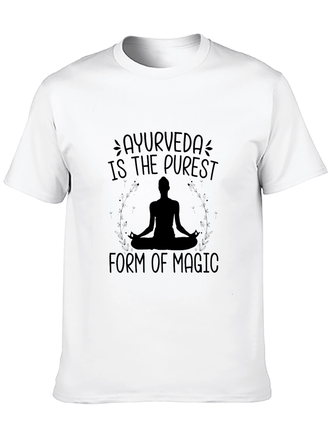 Ayurveda Magic Black T-Shirt