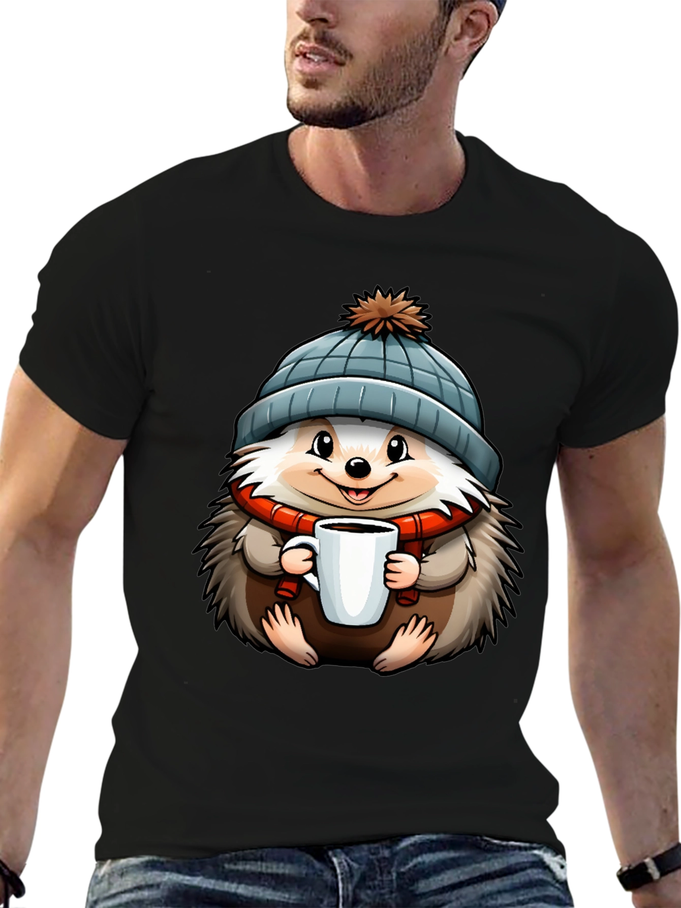 Cute Hedgehog Winter T-Shirt