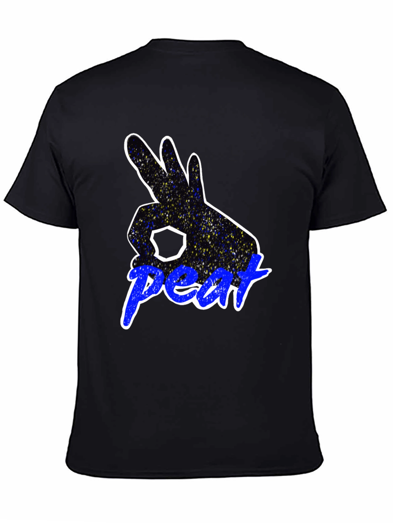 Peat Hand Sign Graphic Tee - Black