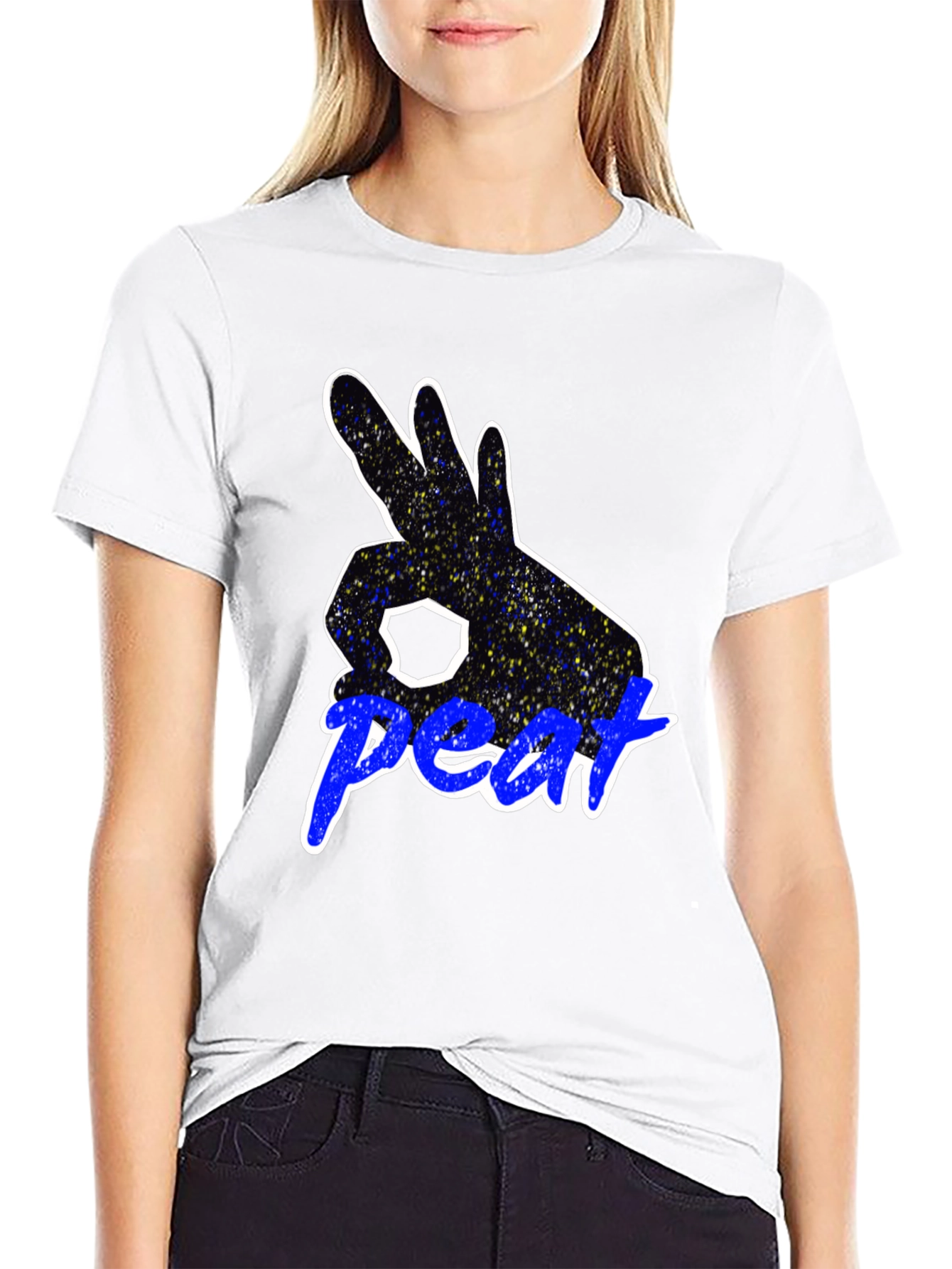 Peat Hand Sign Graphic Tee - Black