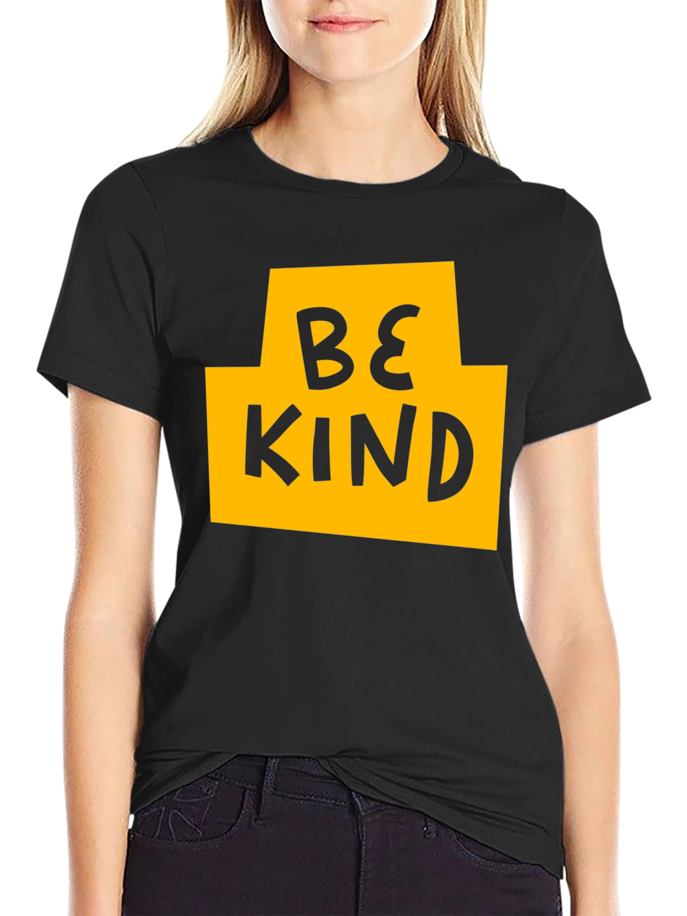 Be Kind Graphic T-Shirt - Black Casual Tee