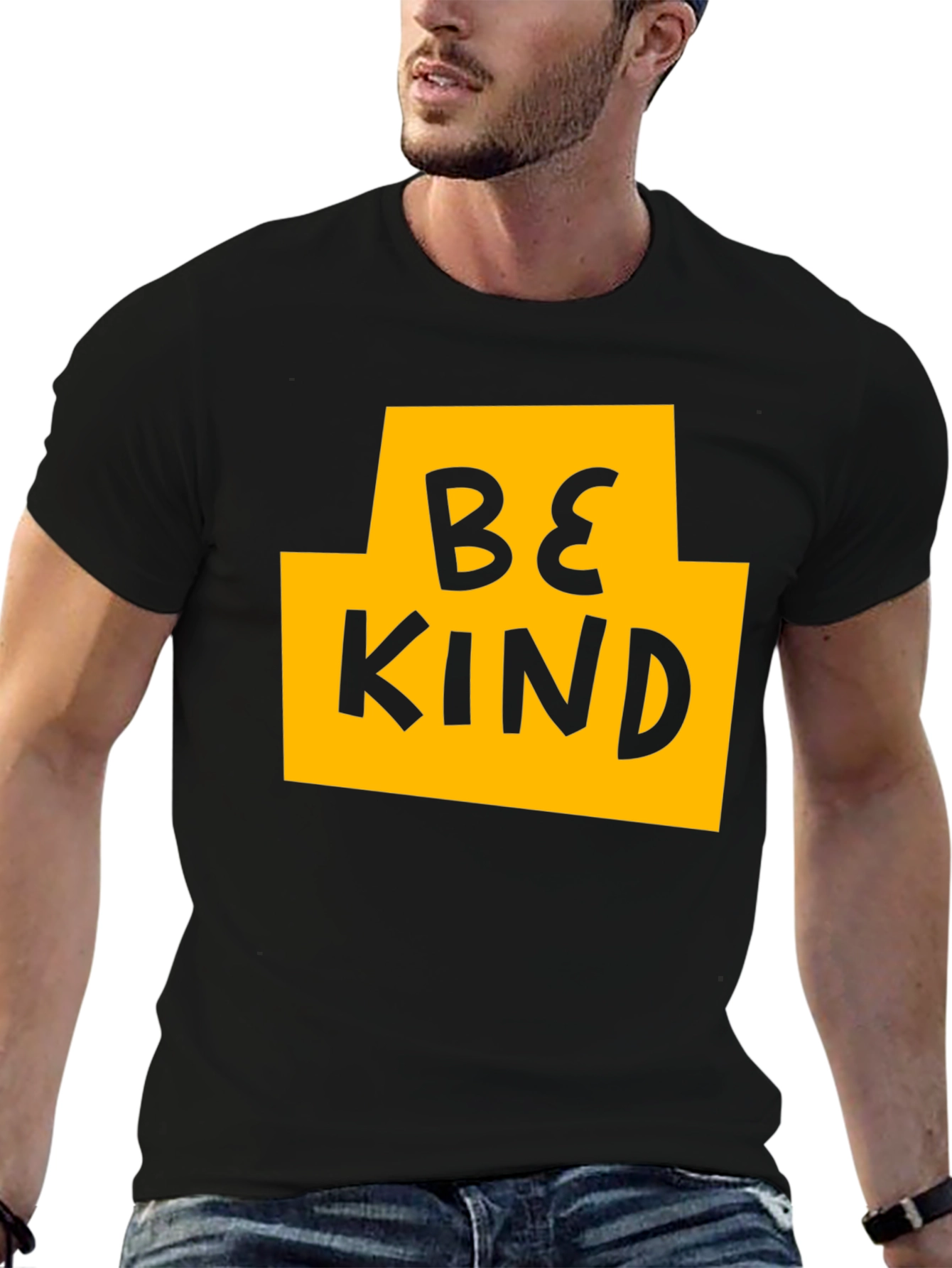 Be Kind Graphic T-Shirt - Black Casual Tee