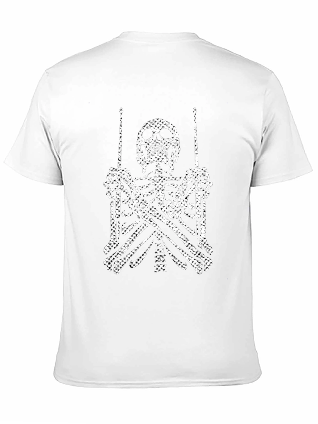 Skeleton Drummer Graphic Tee - Rock On!