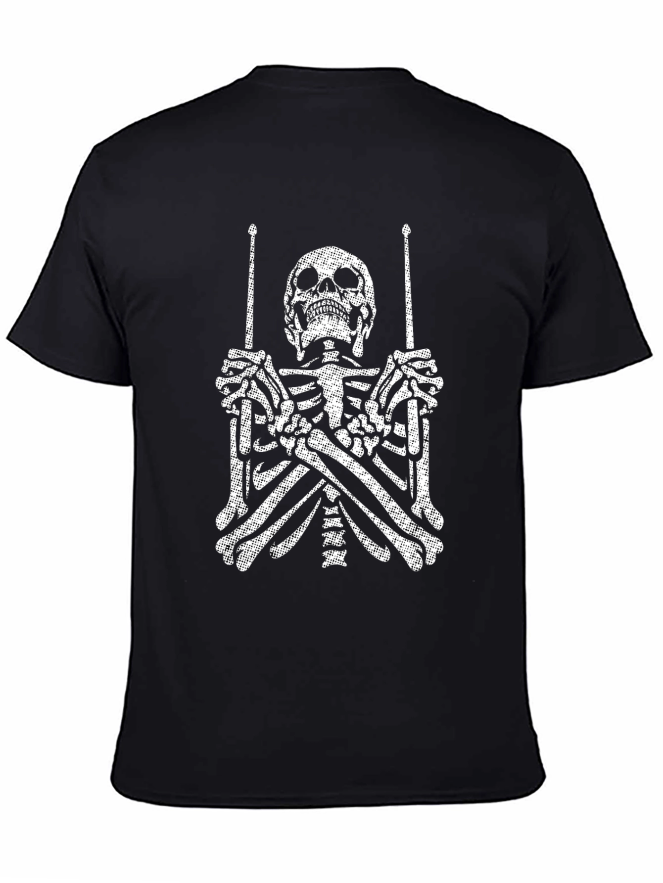 Skeleton Drummer Graphic Tee - Rock On!