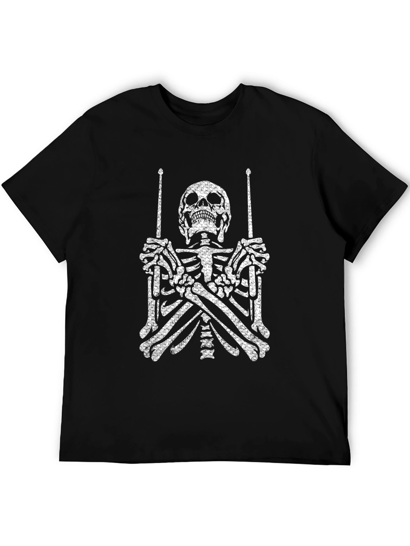 Skeleton Drummer Graphic Tee - Rock On!