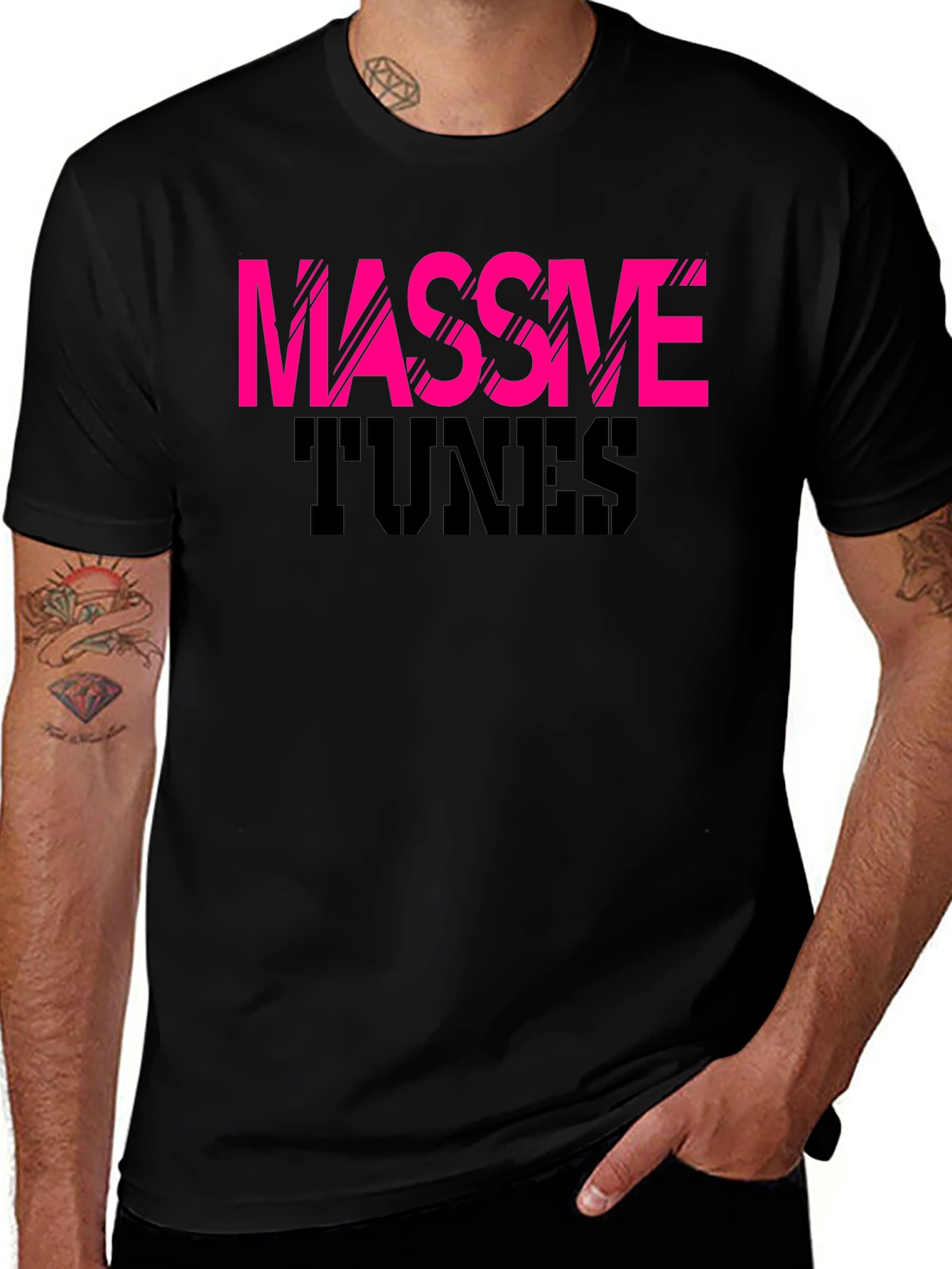 Massive Tunes Graphic Tee - Black