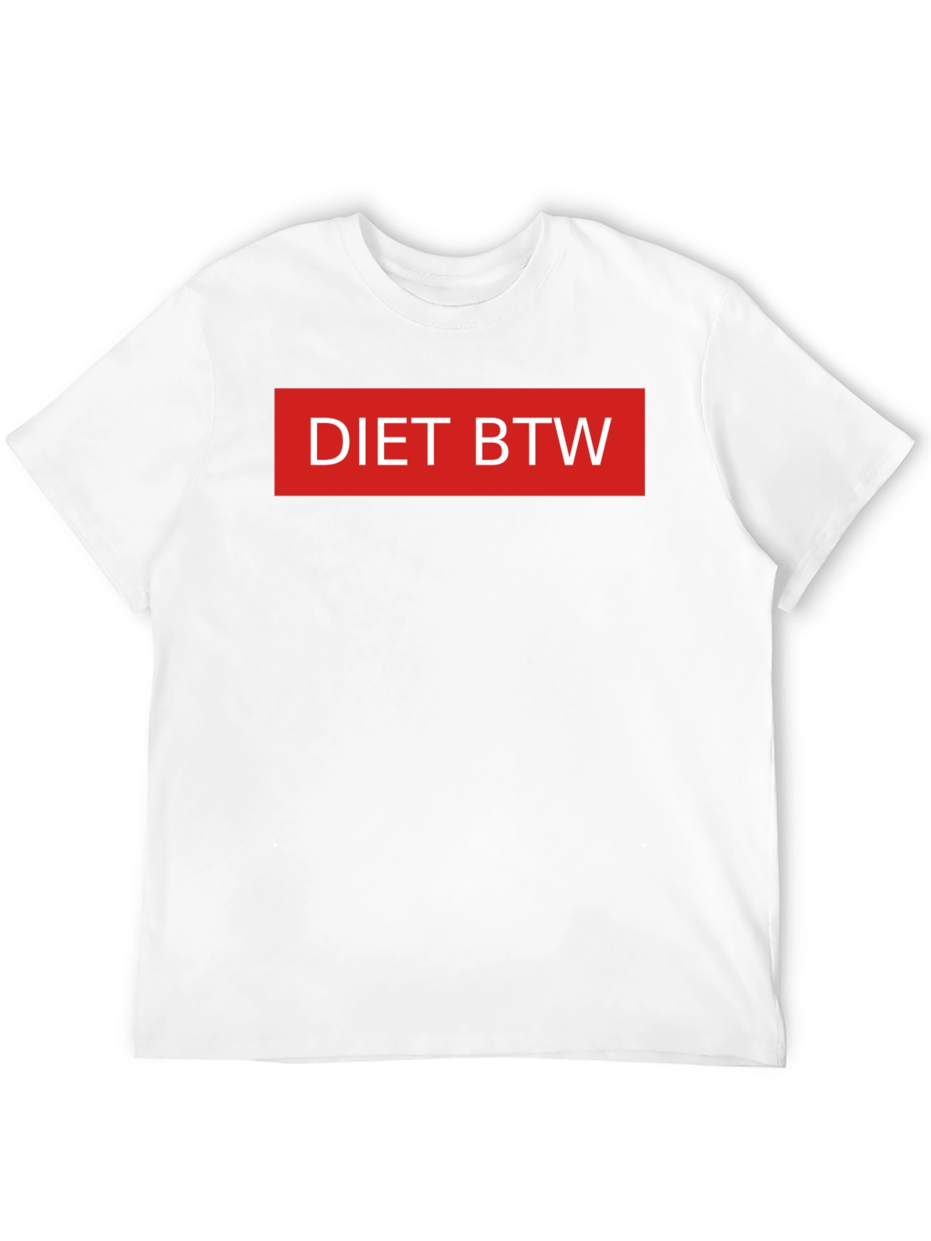 Diet BTW Graphic Tee - Black Casual T-Shirt