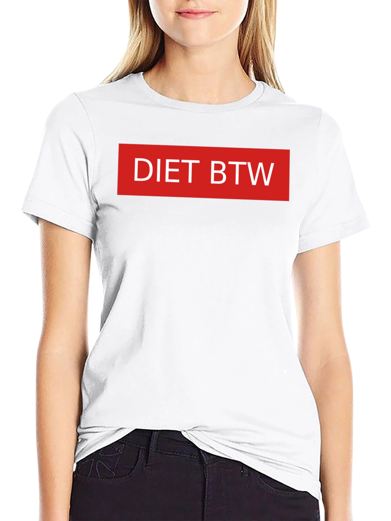 Diet BTW Graphic Tee - Black Casual T-Shirt