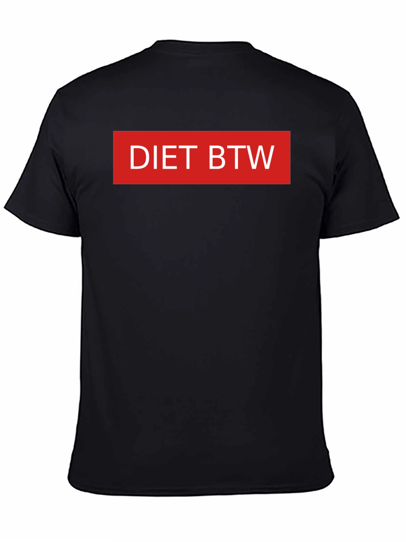 Diet BTW Graphic Tee - Black Casual T-Shirt