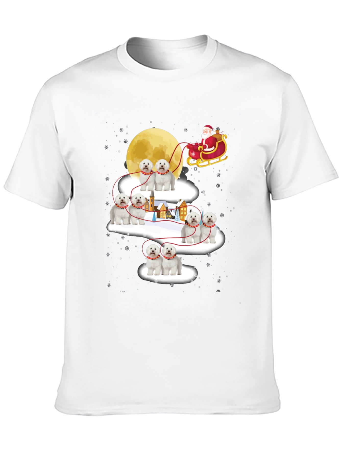 Christmas Dog Sleigh T-Shirt