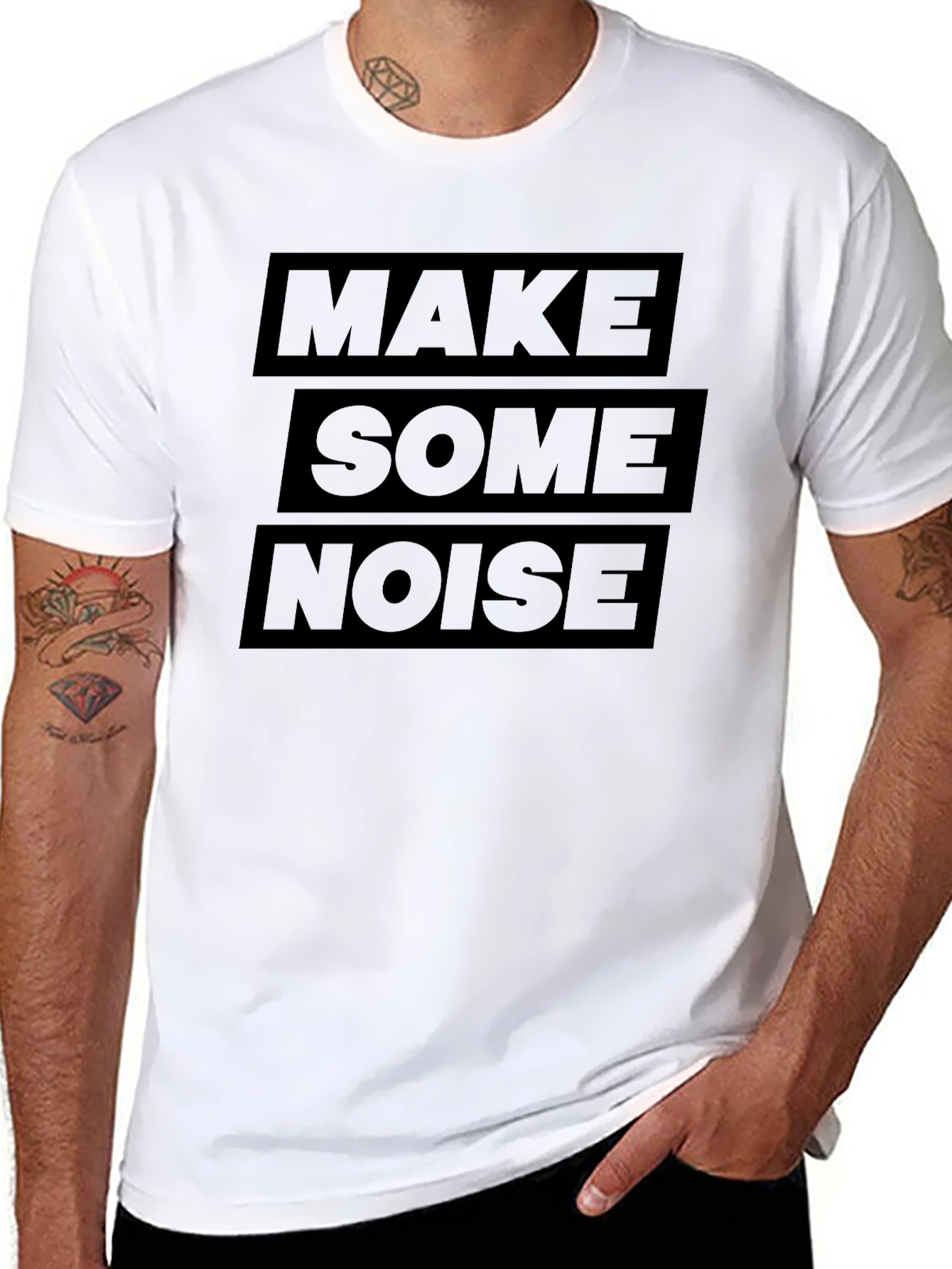 Make Some Noise Graphic Tee - Bold Statement T-Shirt