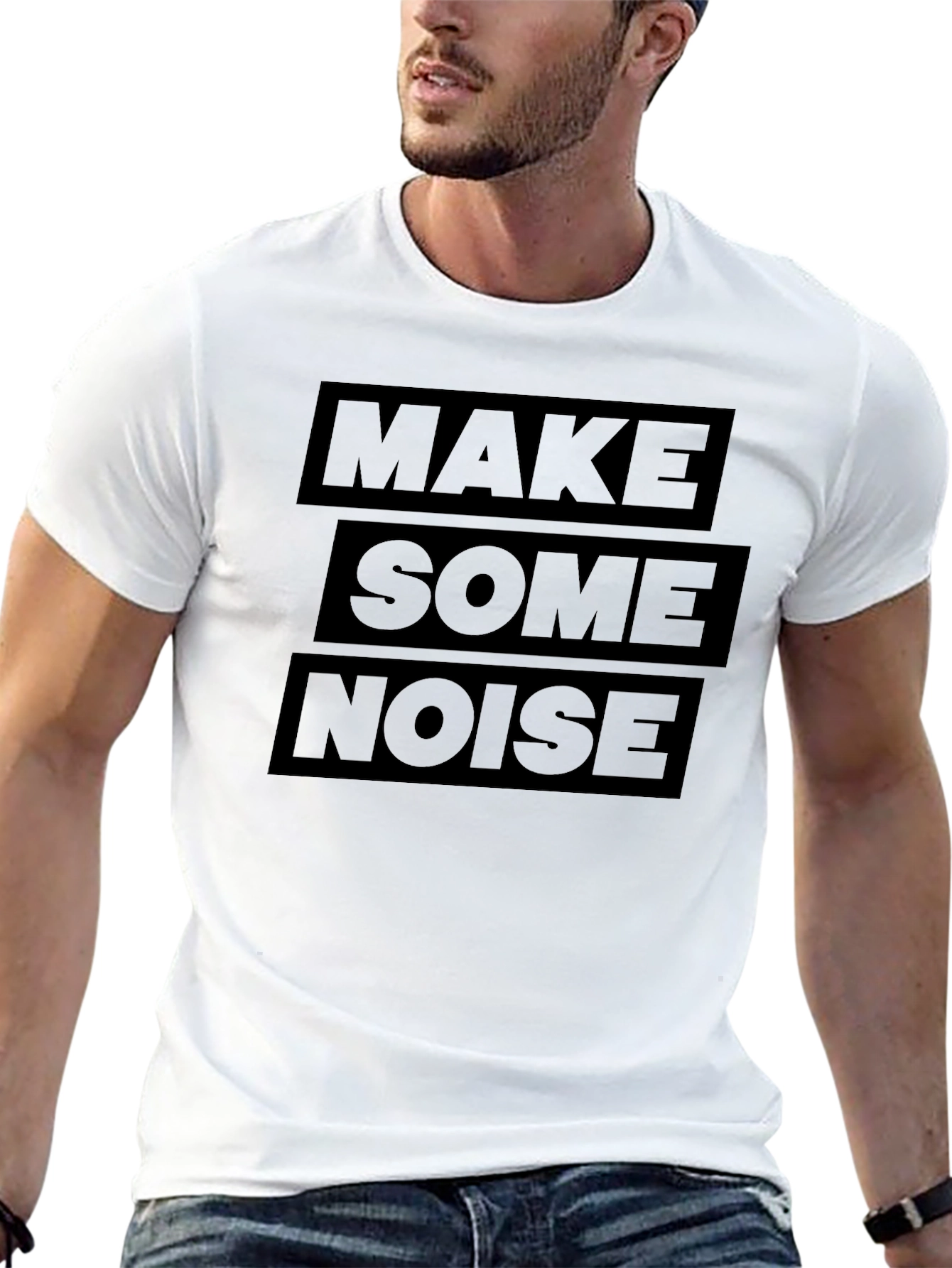 Make Some Noise Graphic Tee - Bold Statement T-Shirt