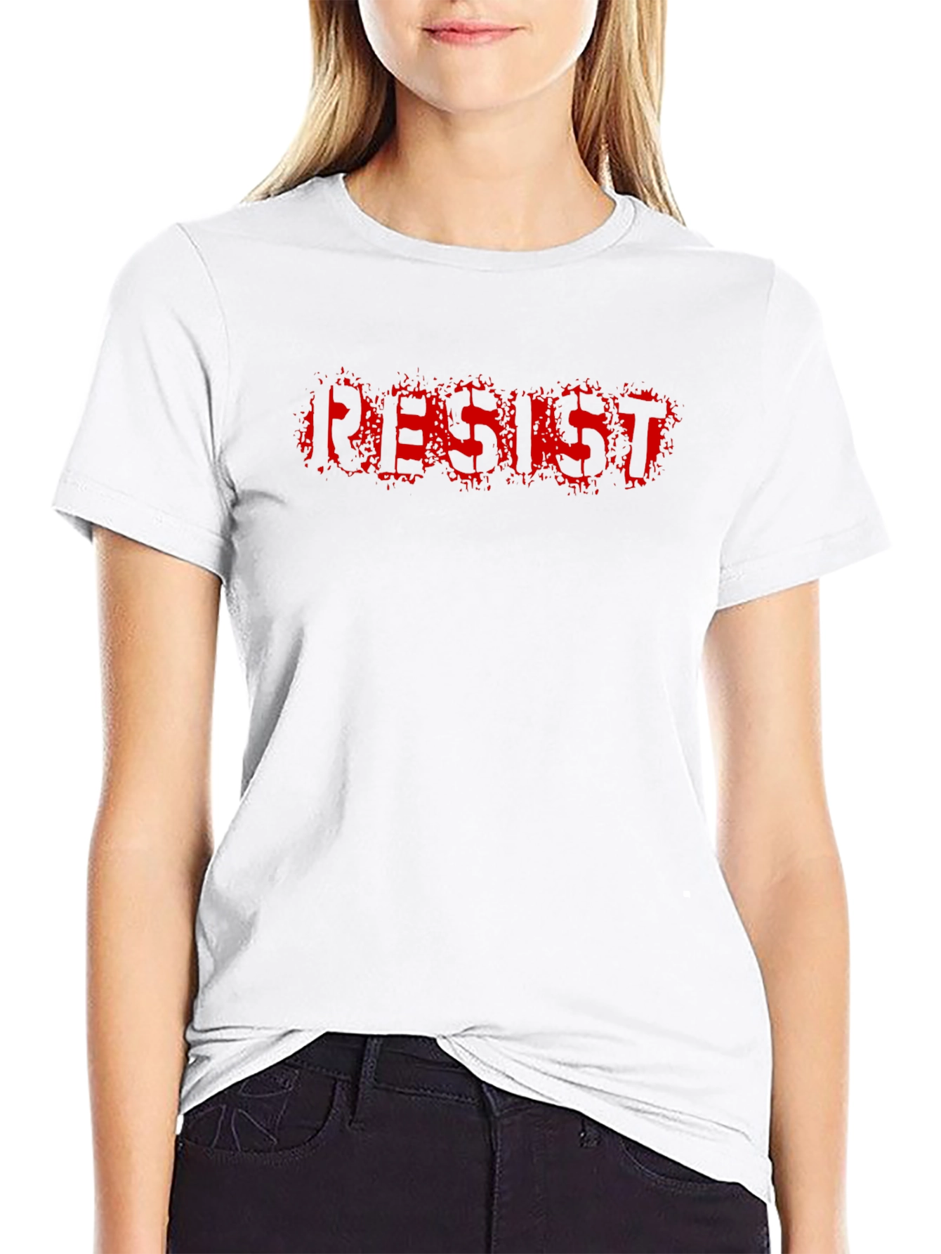 Resist Graphic Tee - Mens Black T-Shirt