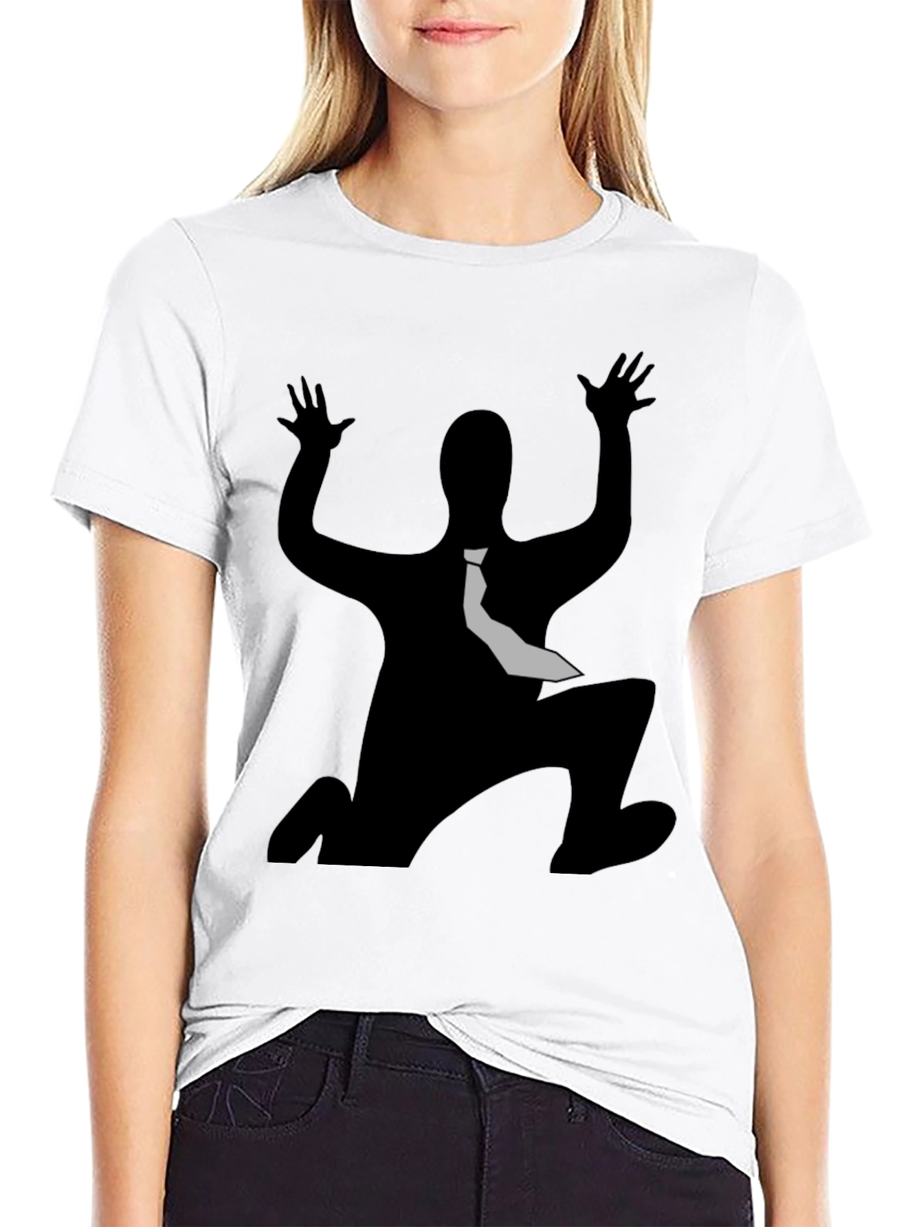Hands Up! Black T-Shirt - Funky Graphic Tee