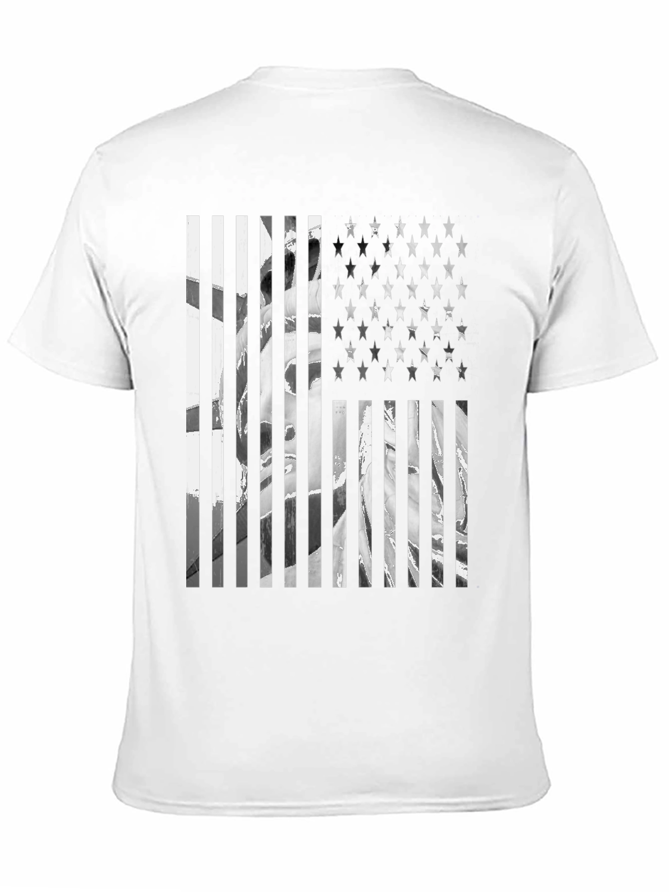 American Flag Statue Graphic Tee