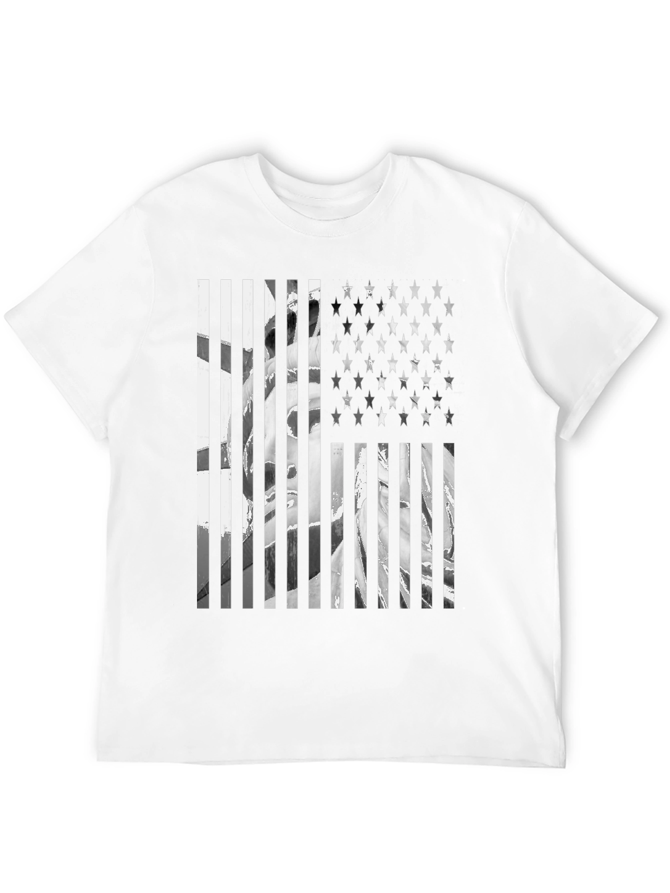 American Flag Statue Graphic Tee
