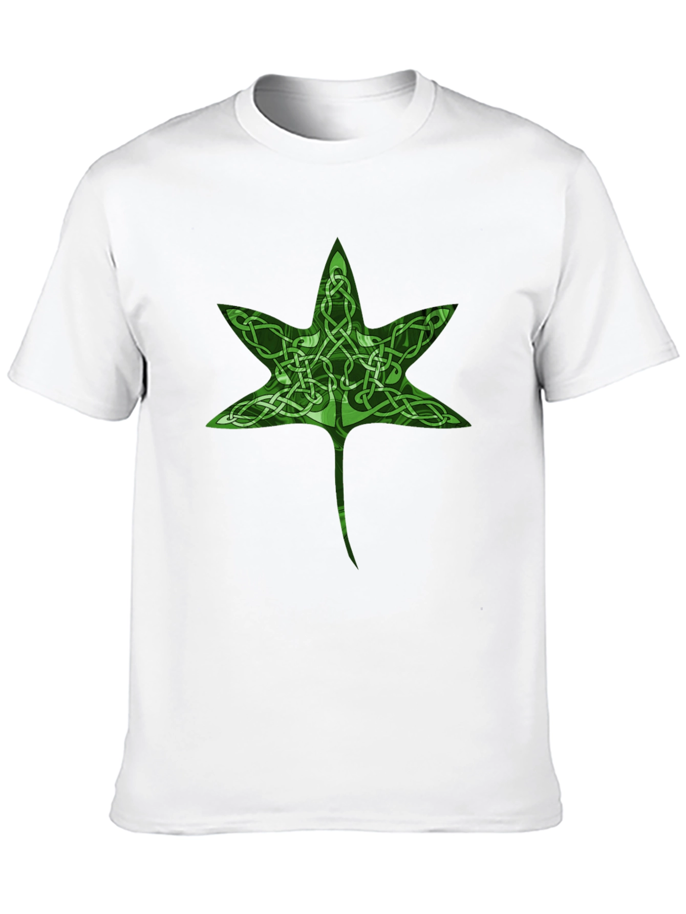 Celtic Knot Leaf Graphic T-Shirt