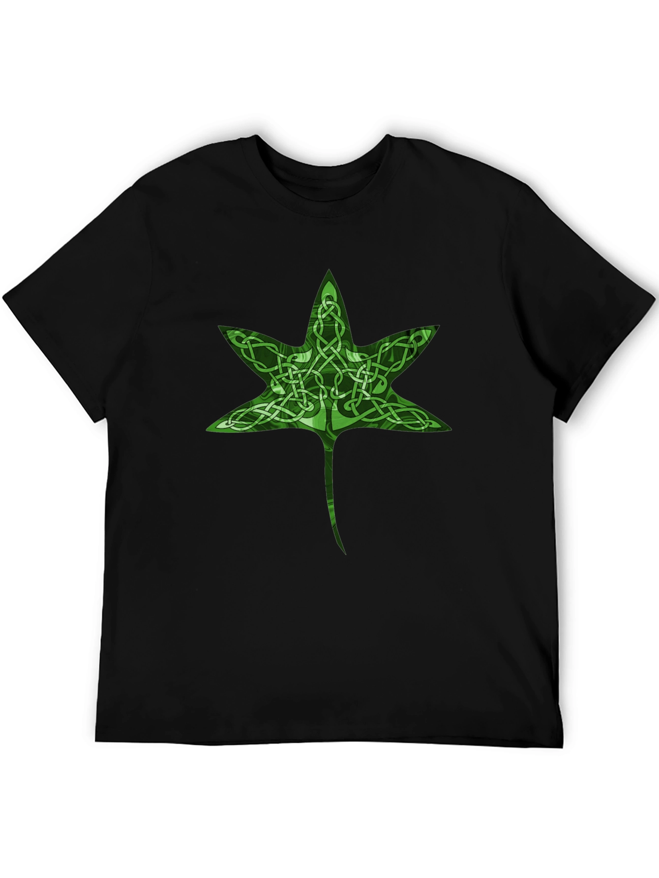 Celtic Knot Leaf Graphic T-Shirt