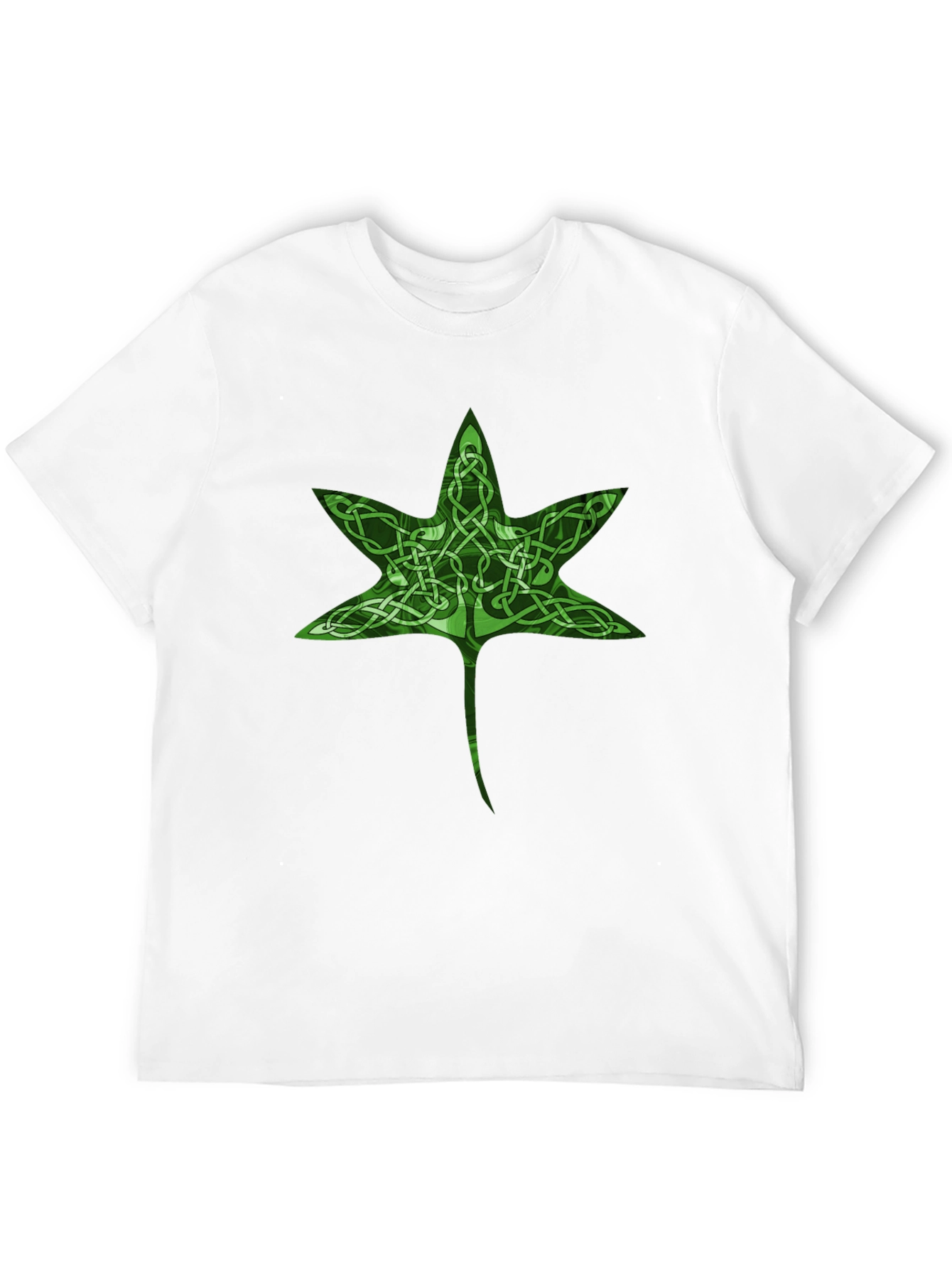 Celtic Knot Leaf Graphic T-Shirt