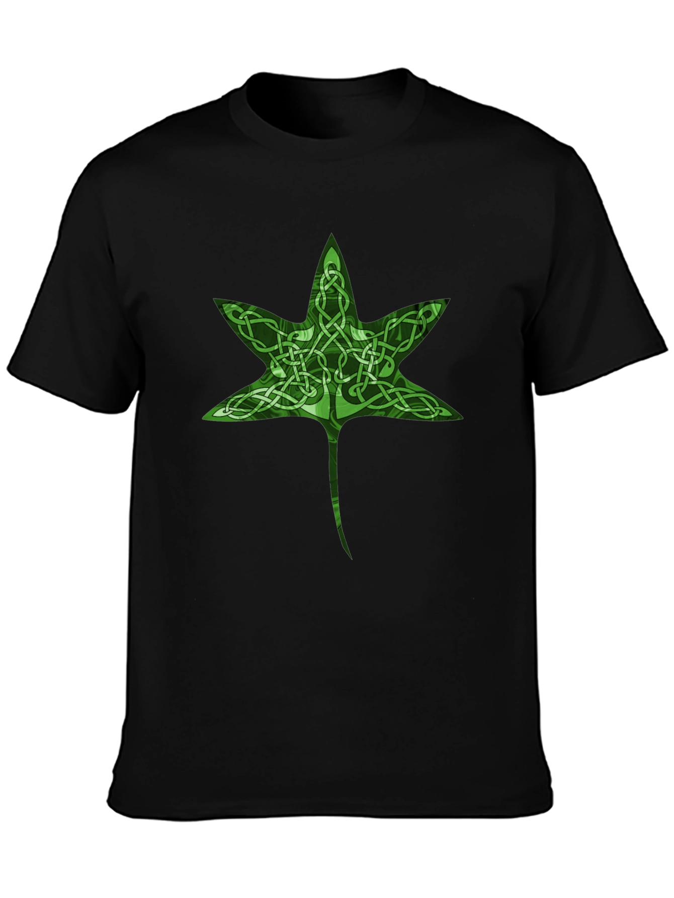 Celtic Knot Leaf Graphic T-Shirt
