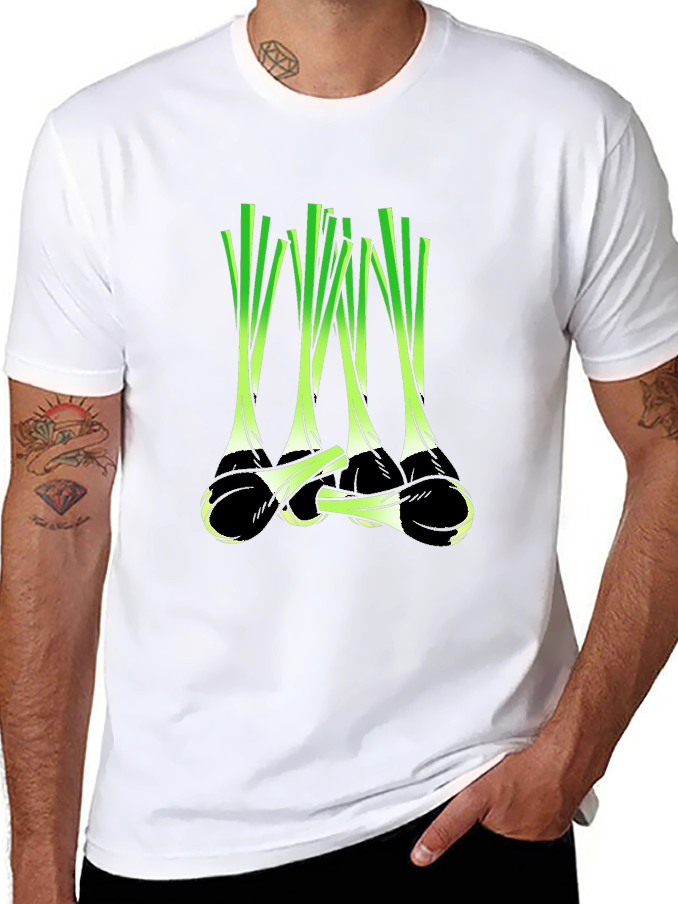 Fresh Leeks Graphic Tee - Organic Farmer Style