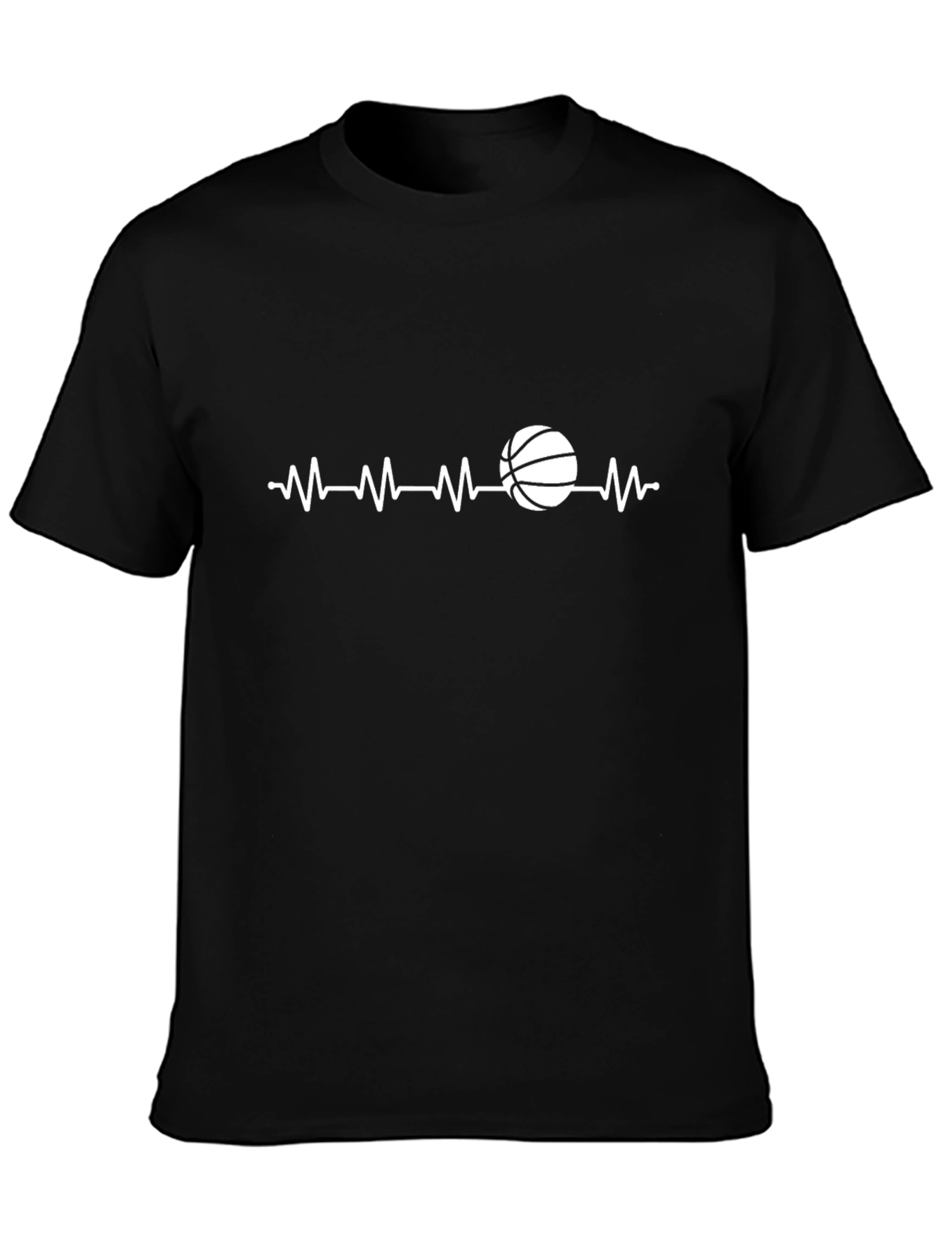 Basketball Heartbeat Graphic T-Shirt